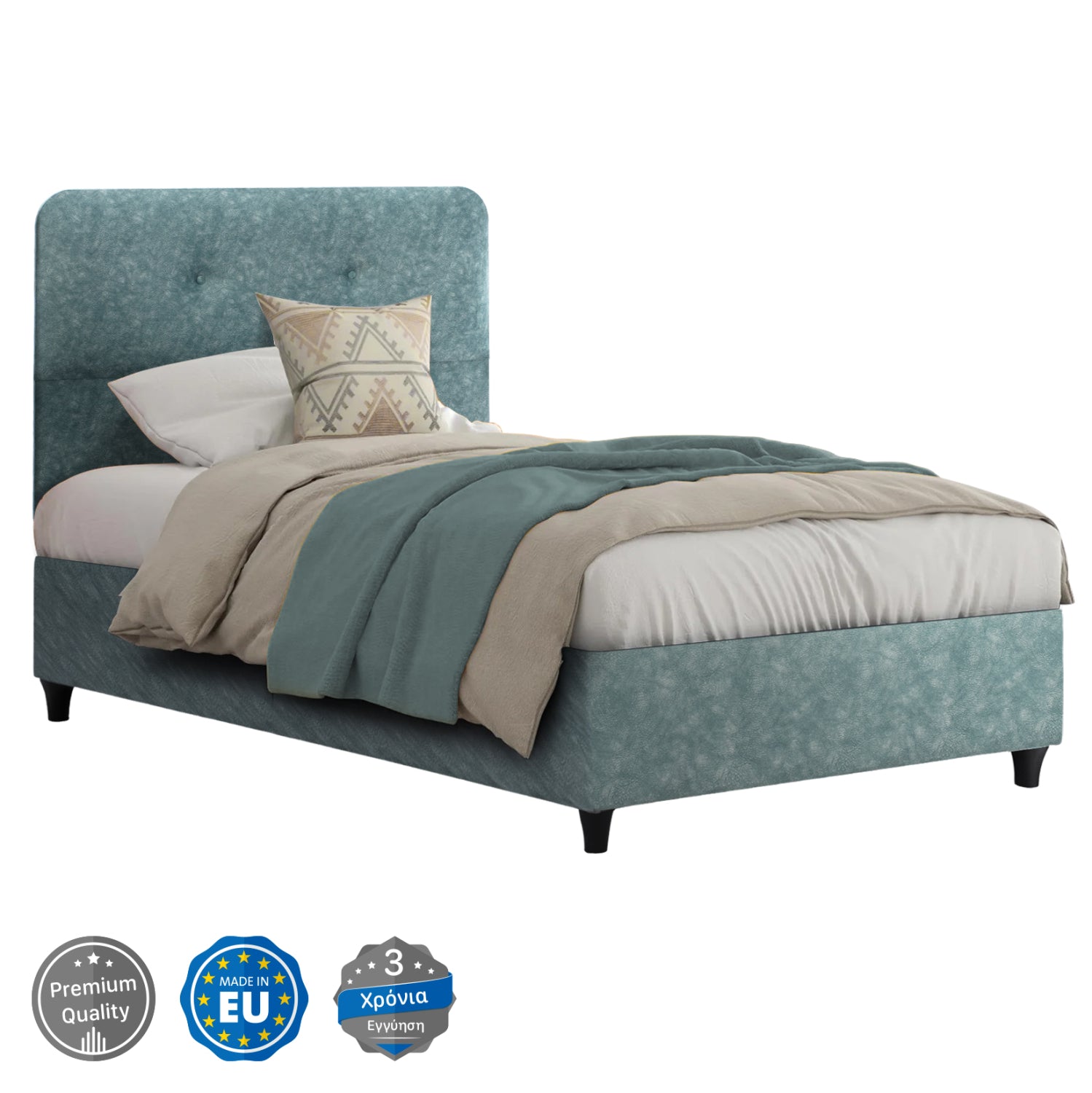 Легло долорес 120х200 набуксветло зелен цвят