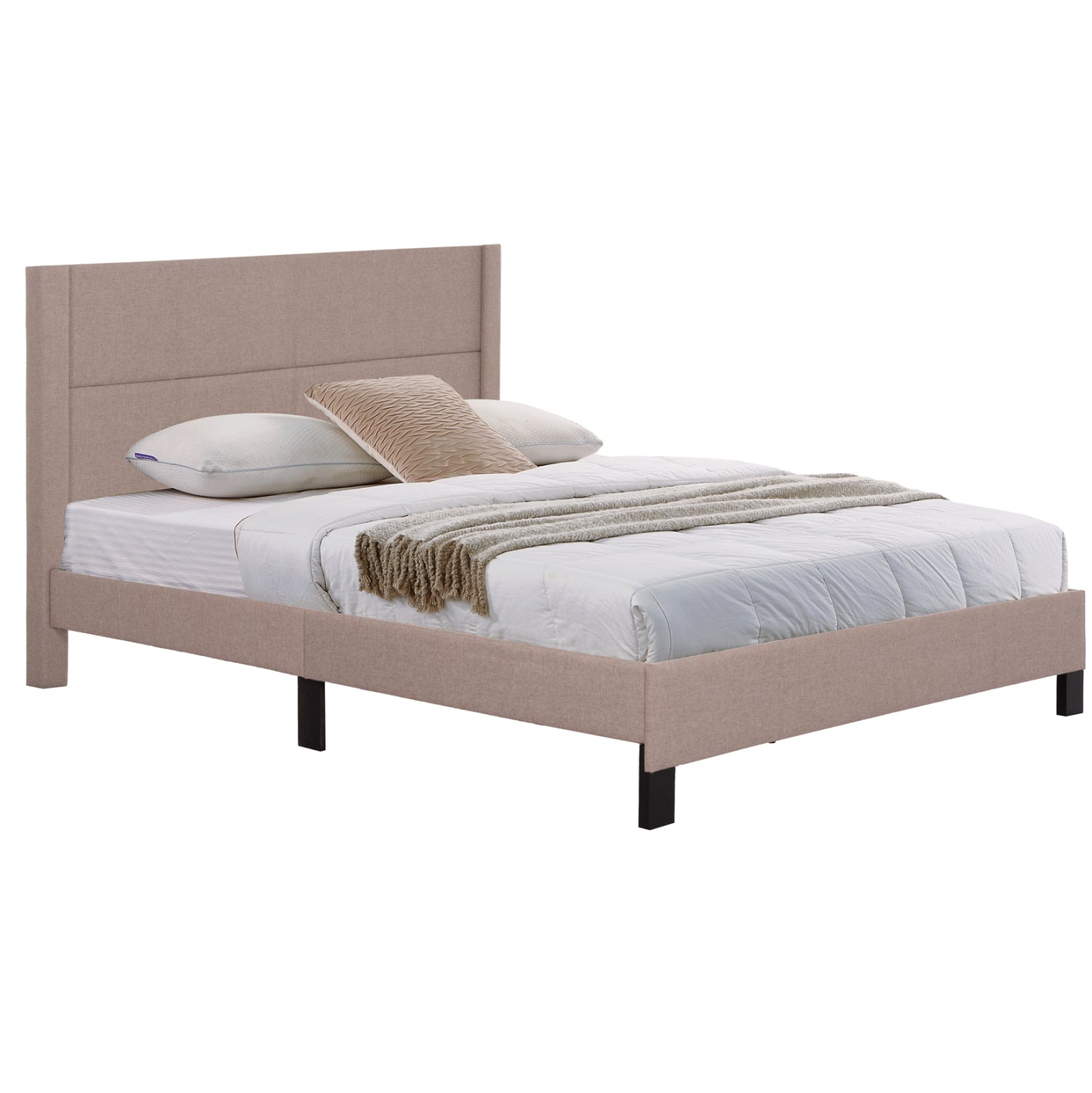 Легло TRILLOP бежов плат за матрак 160х200см.