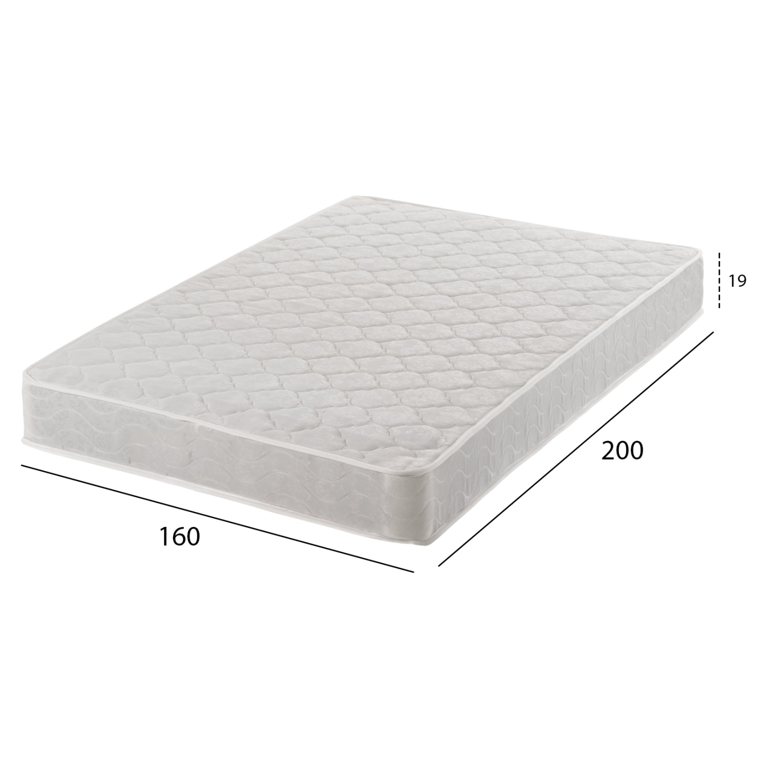 Двустранен матрак с непрекъснати пружини 160x200 см