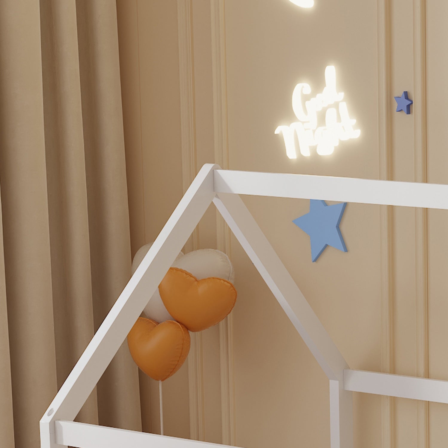 Легло  PEPE бял цвят за матрак 90/190см