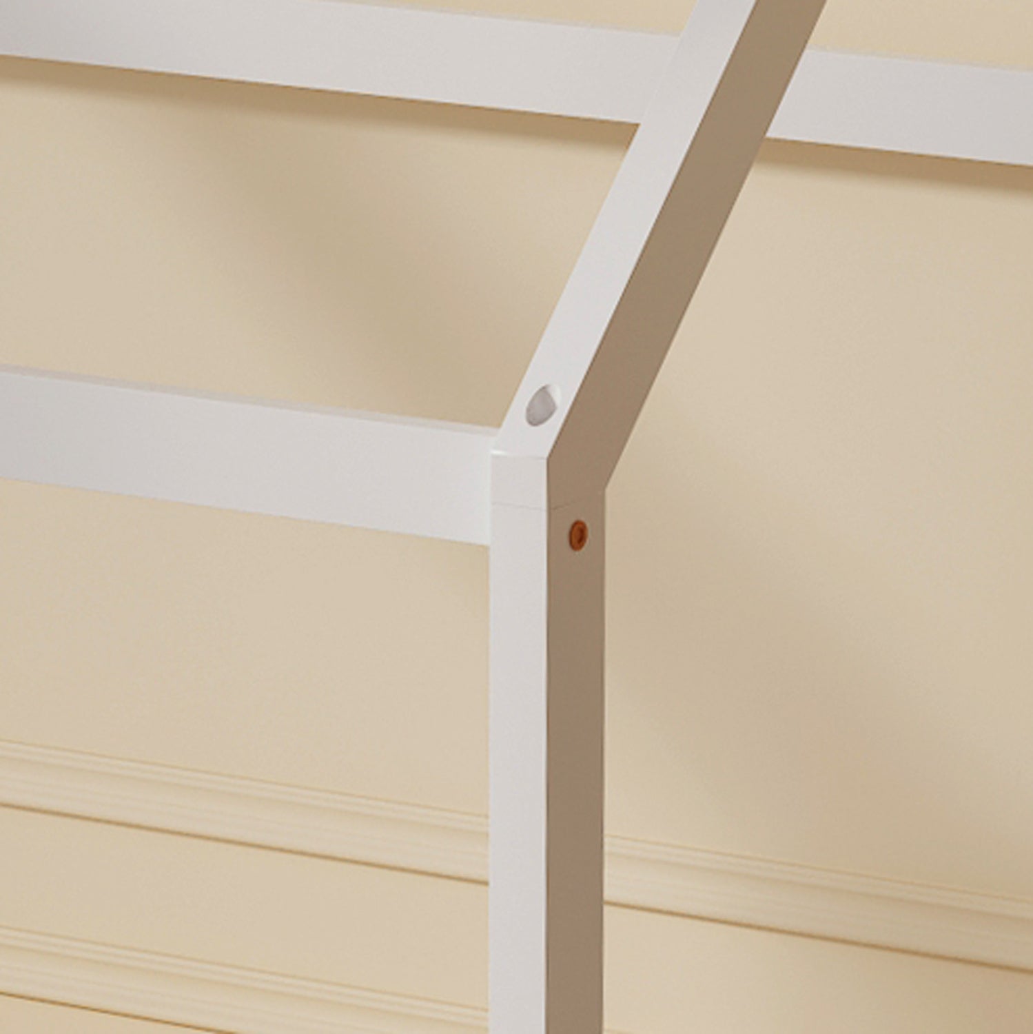 Легло PEPE бял цвят за матрак 90/190см