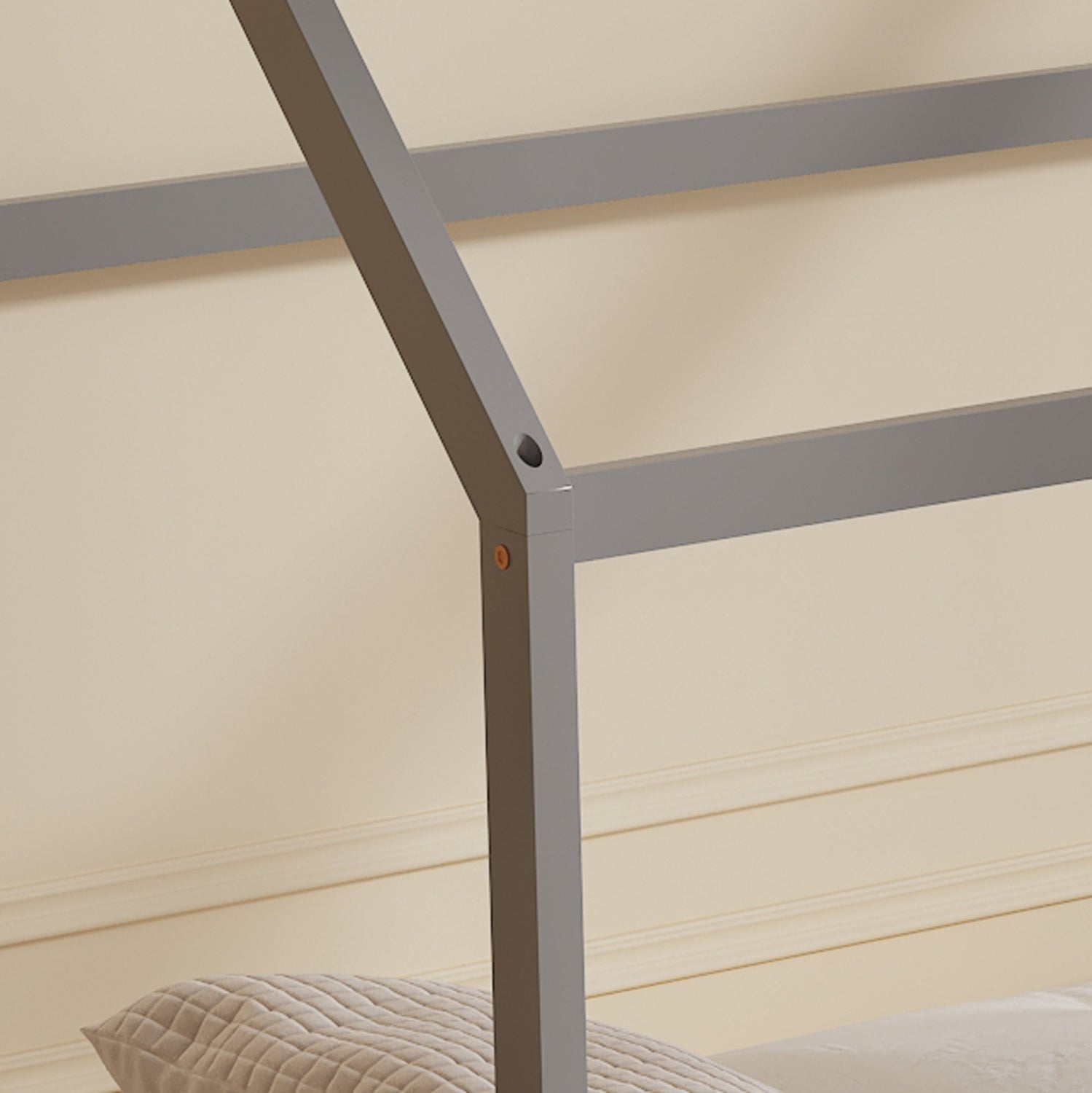 Легло  PEPE сив цвят за матрак 90/190см