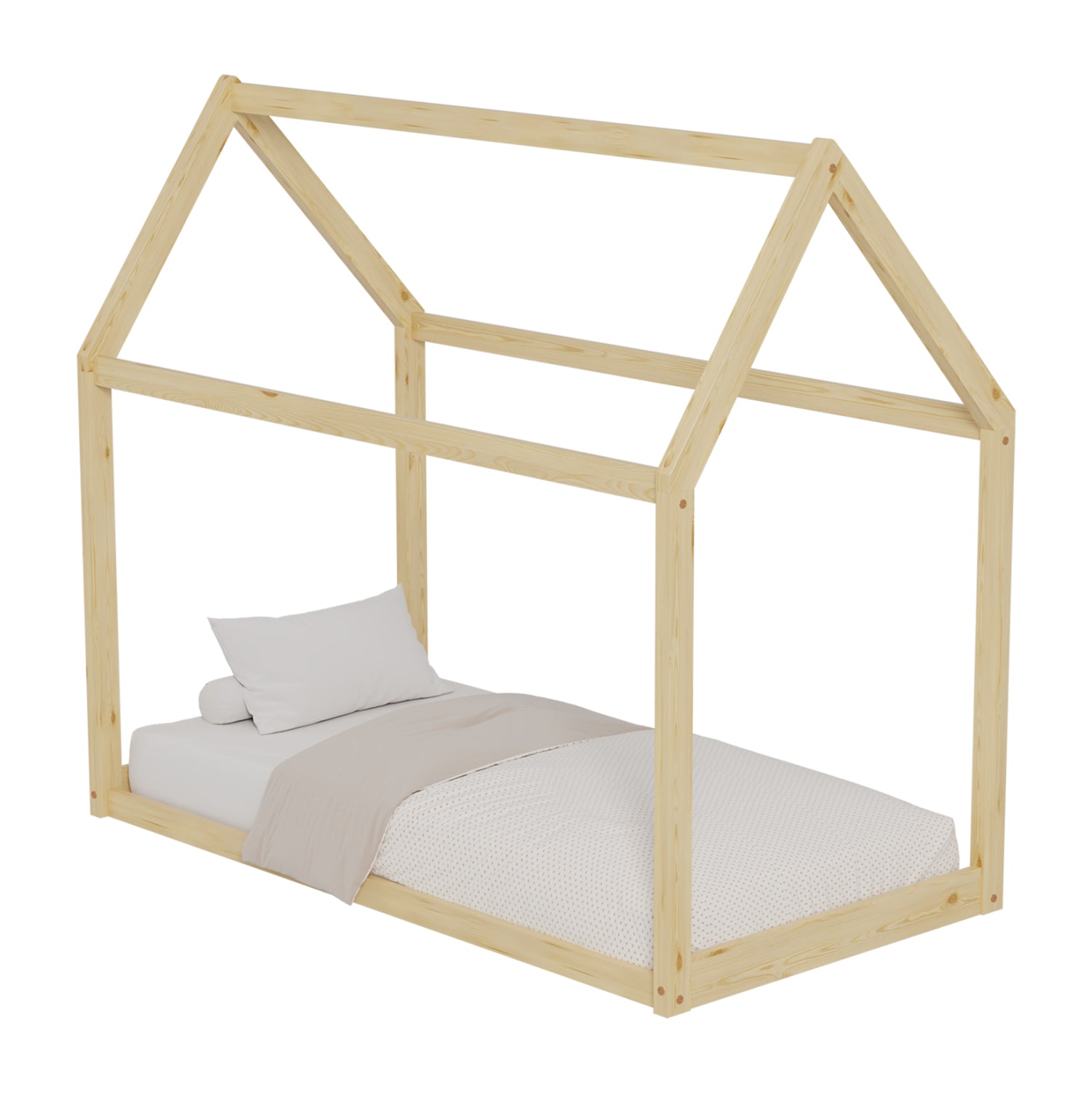 Легло PEPE цвят натурал за матрак 90/190см