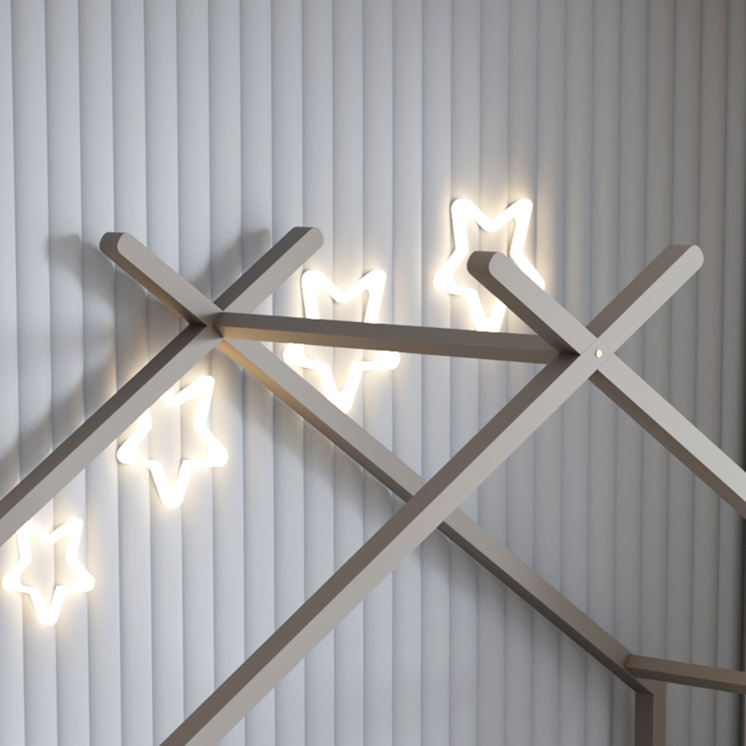 Легло KLARICE сив цвят за матрак 90/190см