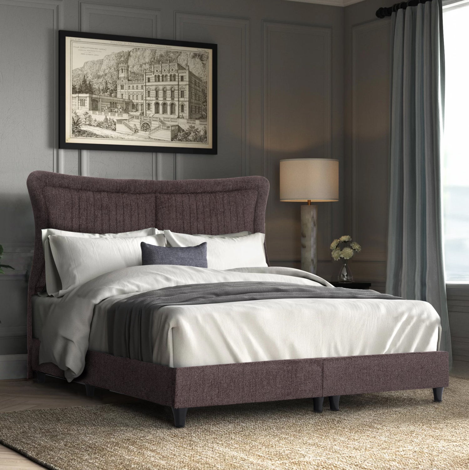 Спалня NESTOR кафяв цвят 160х200см.