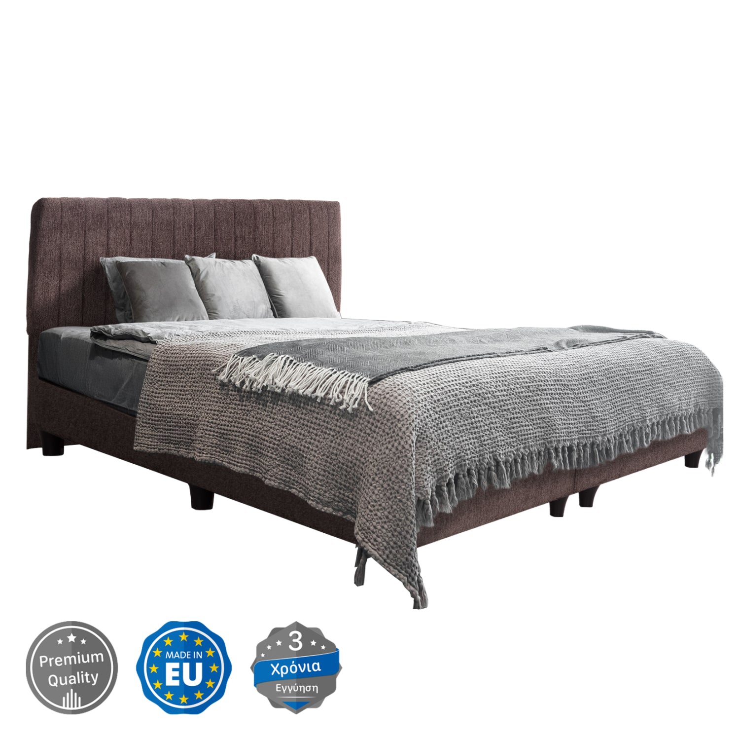 Спалня Hlda кафяв цвят 160x200см