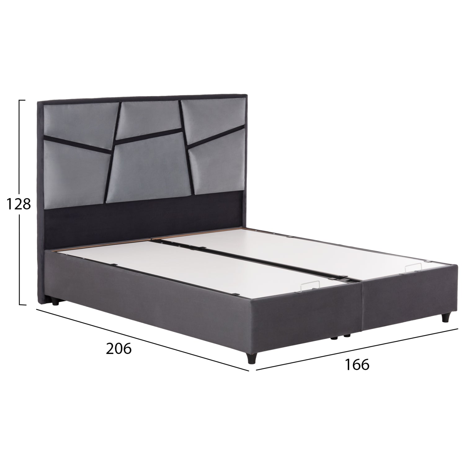 Спалня IRIDA сив цвят 160x200см