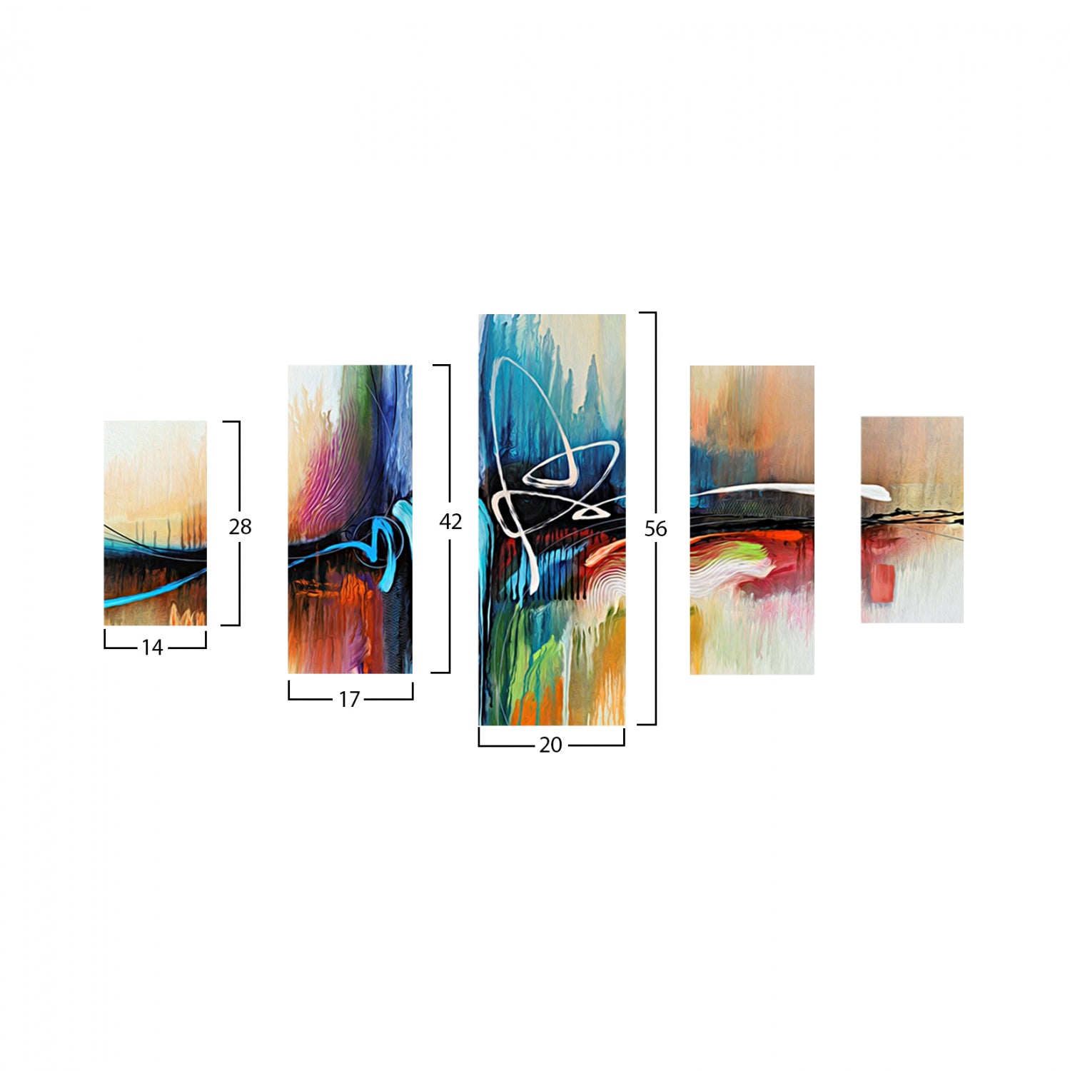 Картина Pentapple mdf 82x56x3см