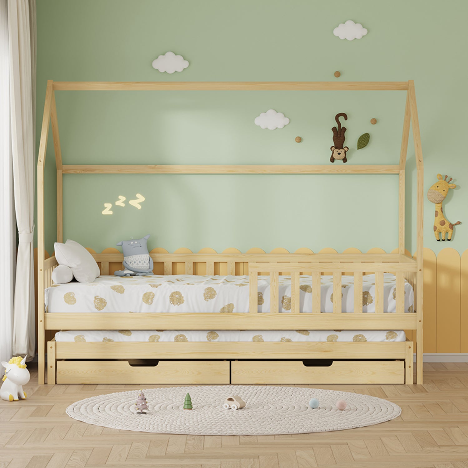 Легло  PHYLLIS -цвят натурал  206x97x166