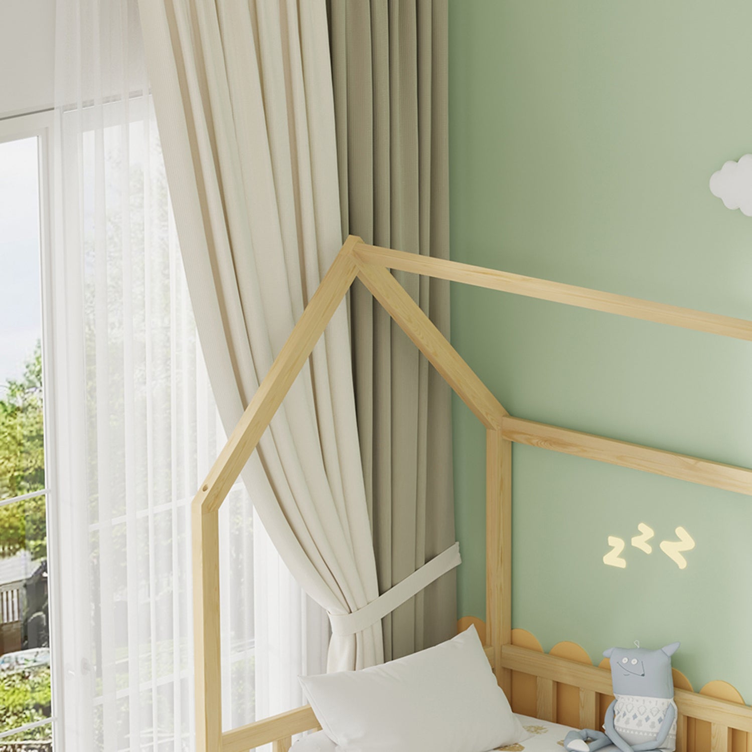 Легло  PHYLLIS -цвят натурал  206x97x166