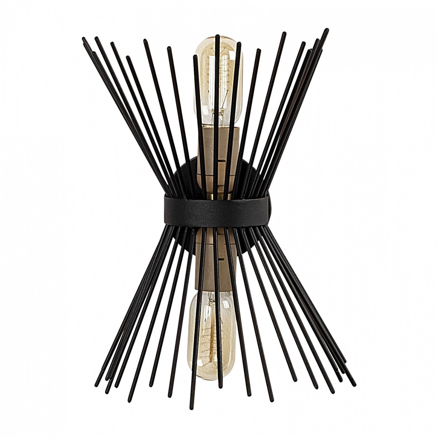 АПЛИК 2-ЛАЙТ МЕТАЛЕН ЧЕРЕН 23X16X33см.