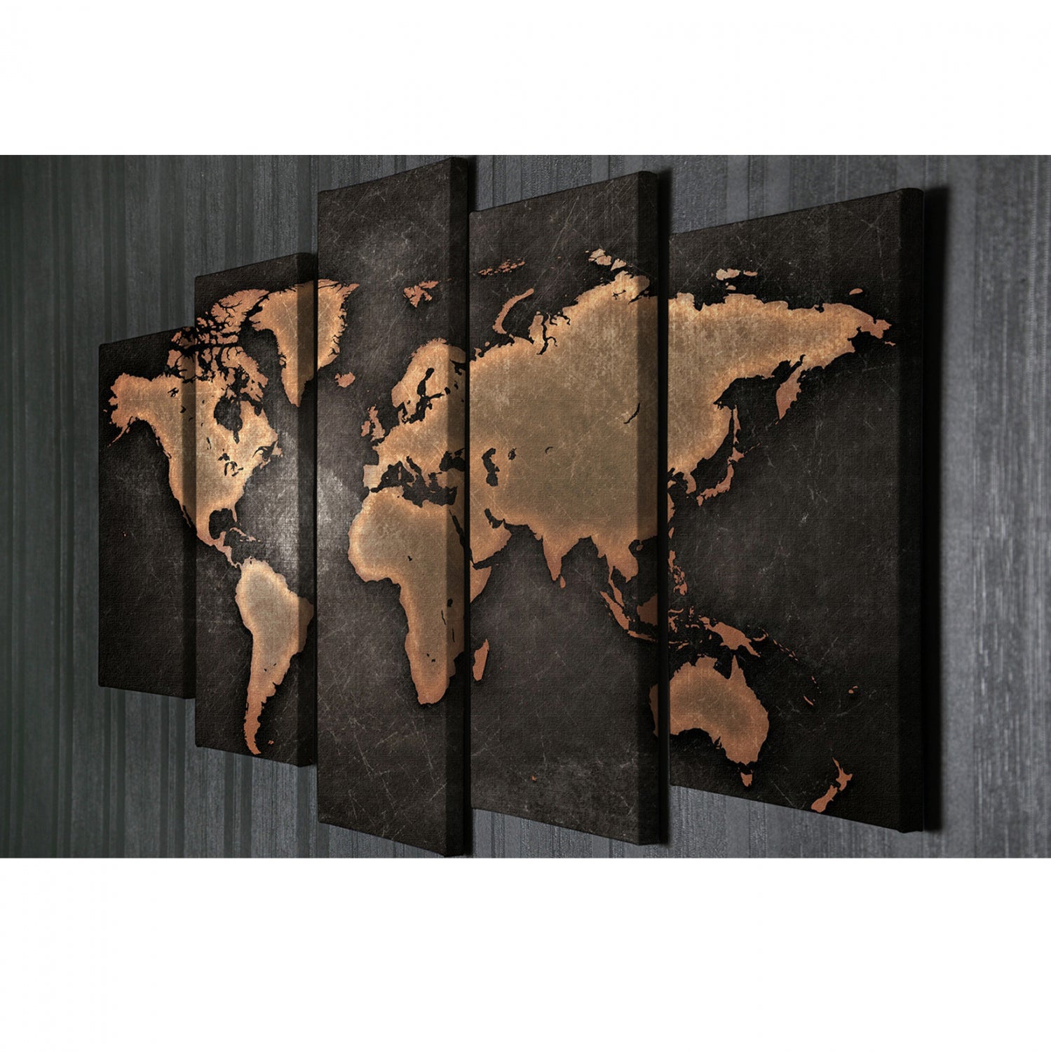 Петолъгълна картина върху платно 105x3x70 см