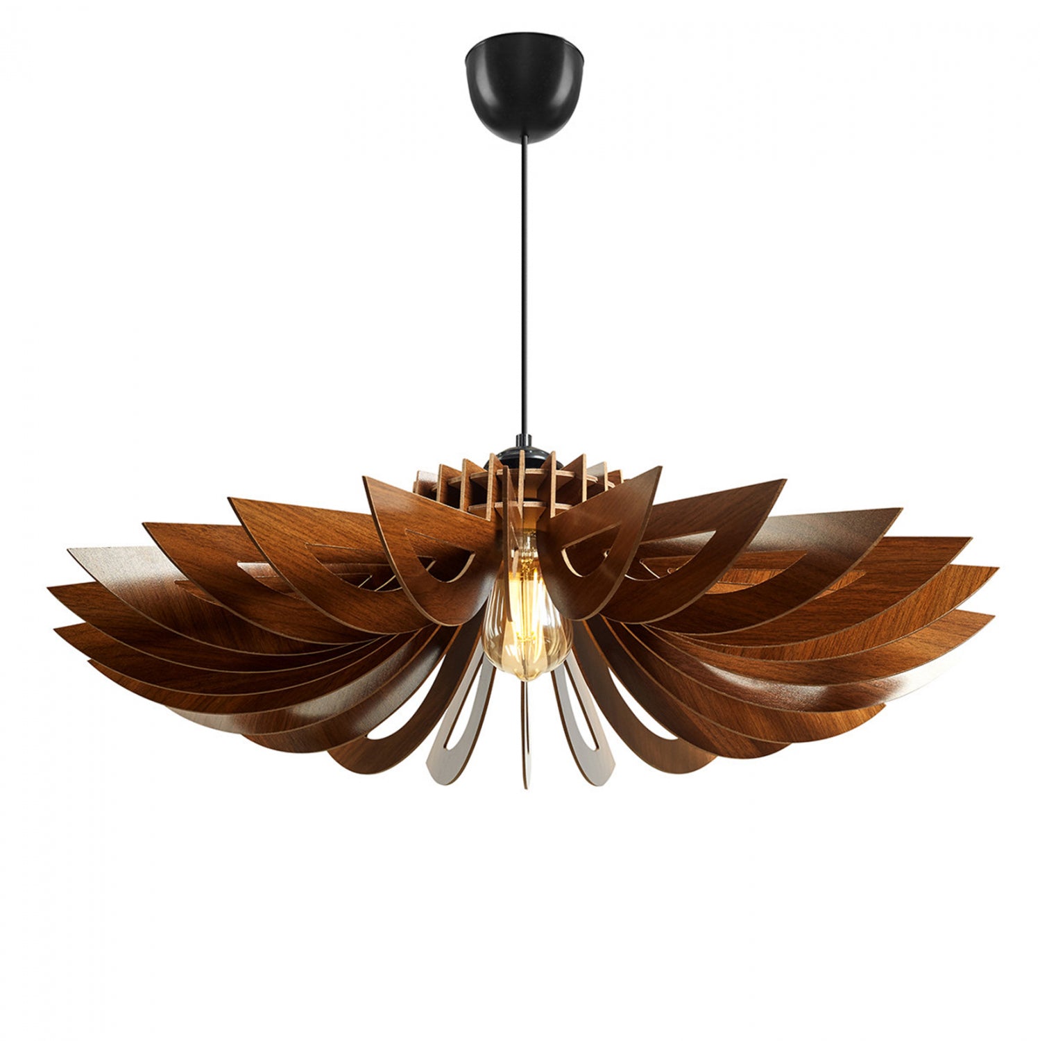 Дървен пендъл за таван, орех φ68x50h см