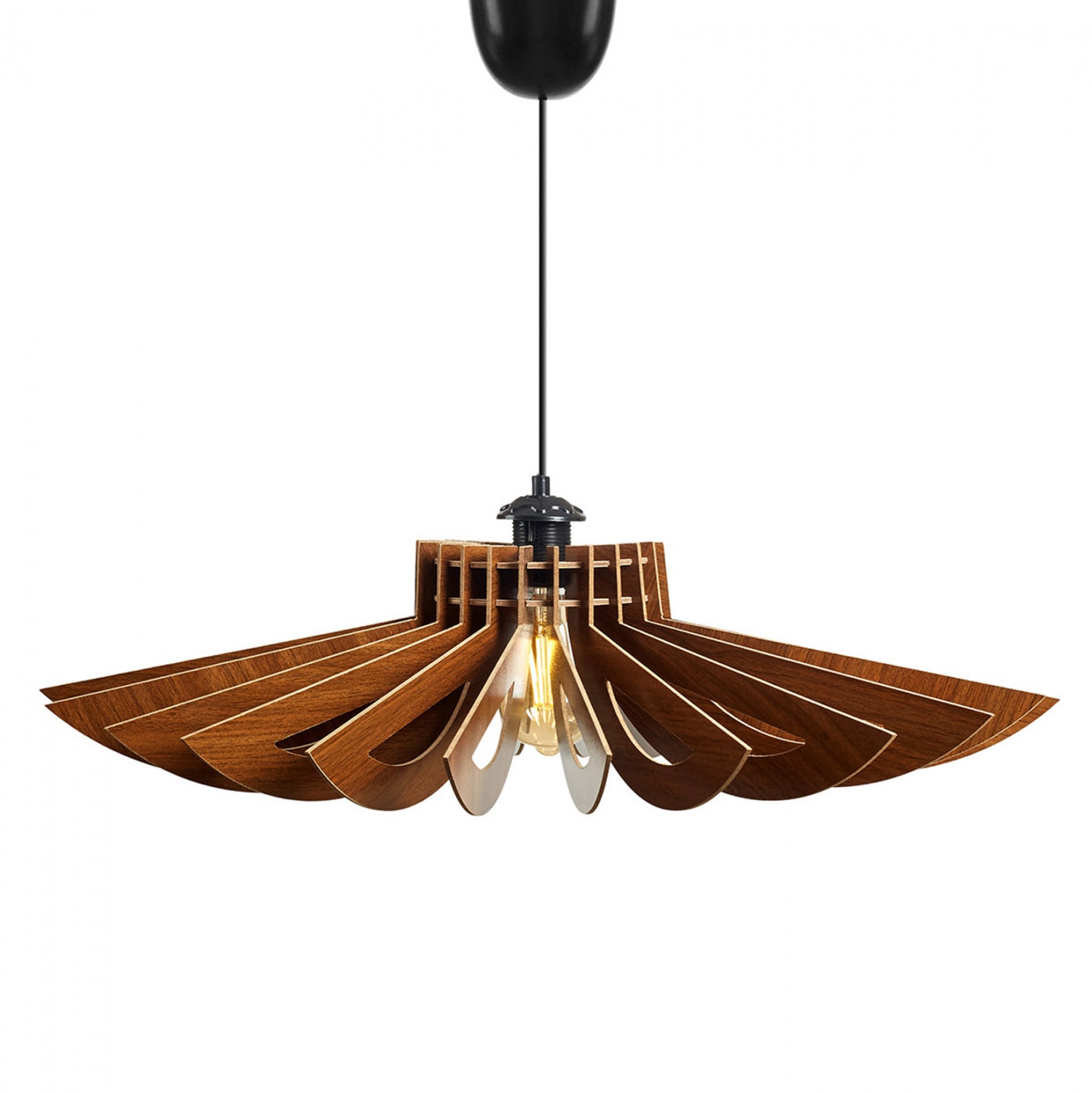 Дървен пендъл за таван, орех φ68x50h см