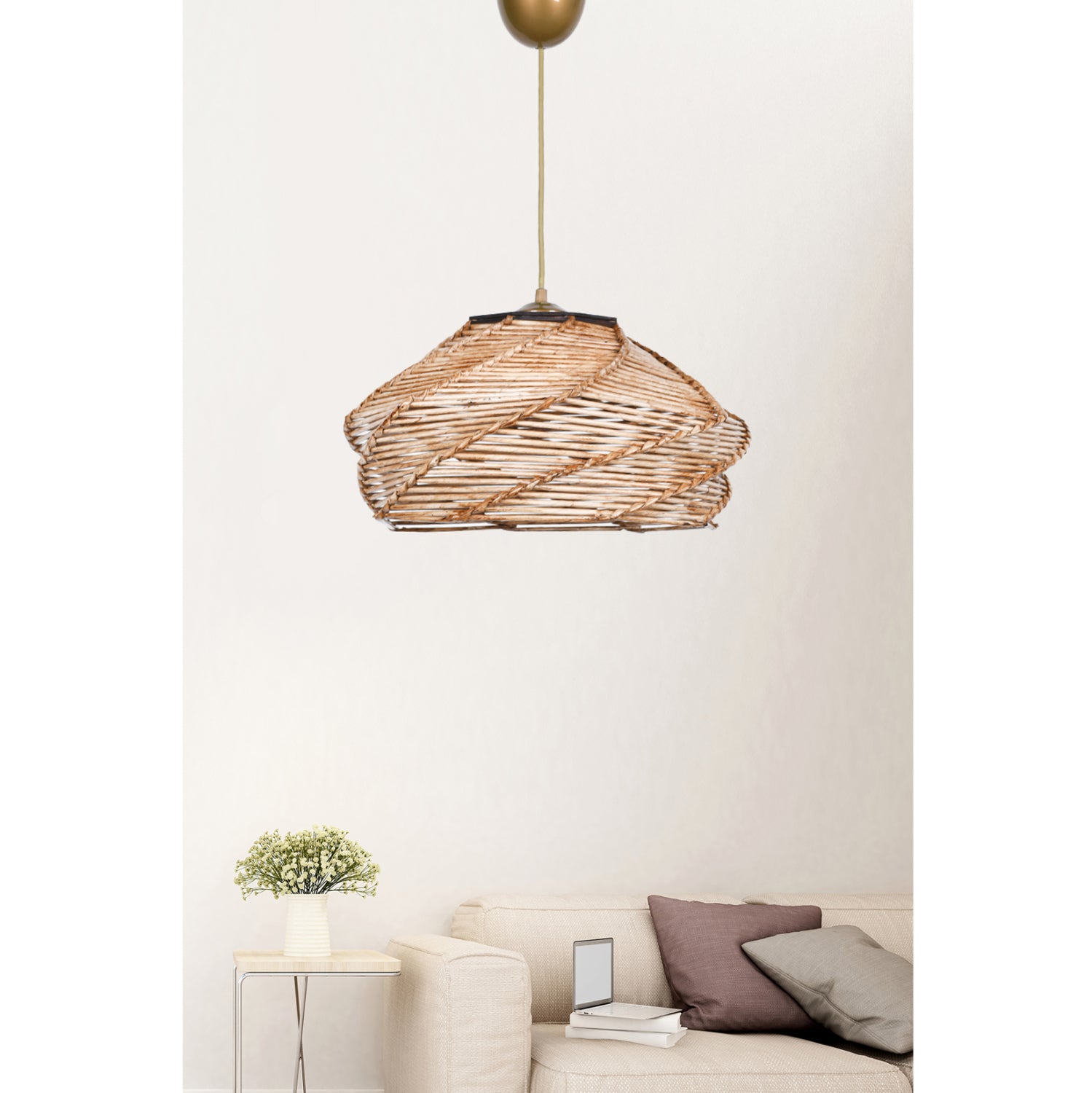 Таванна лампа 7365 естествен цвят 36x36x65см