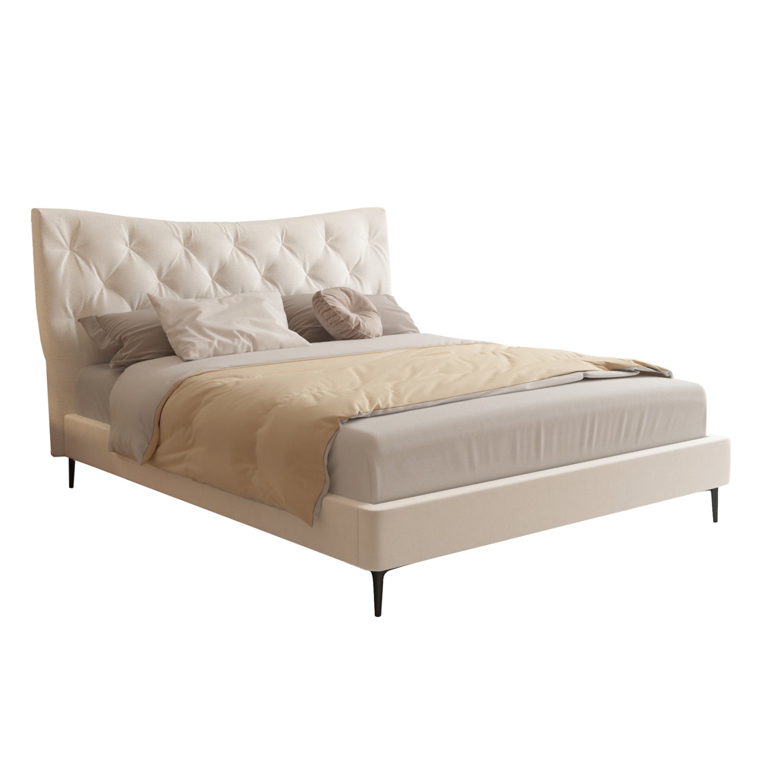 Легло JILL бежов цвят 160x200