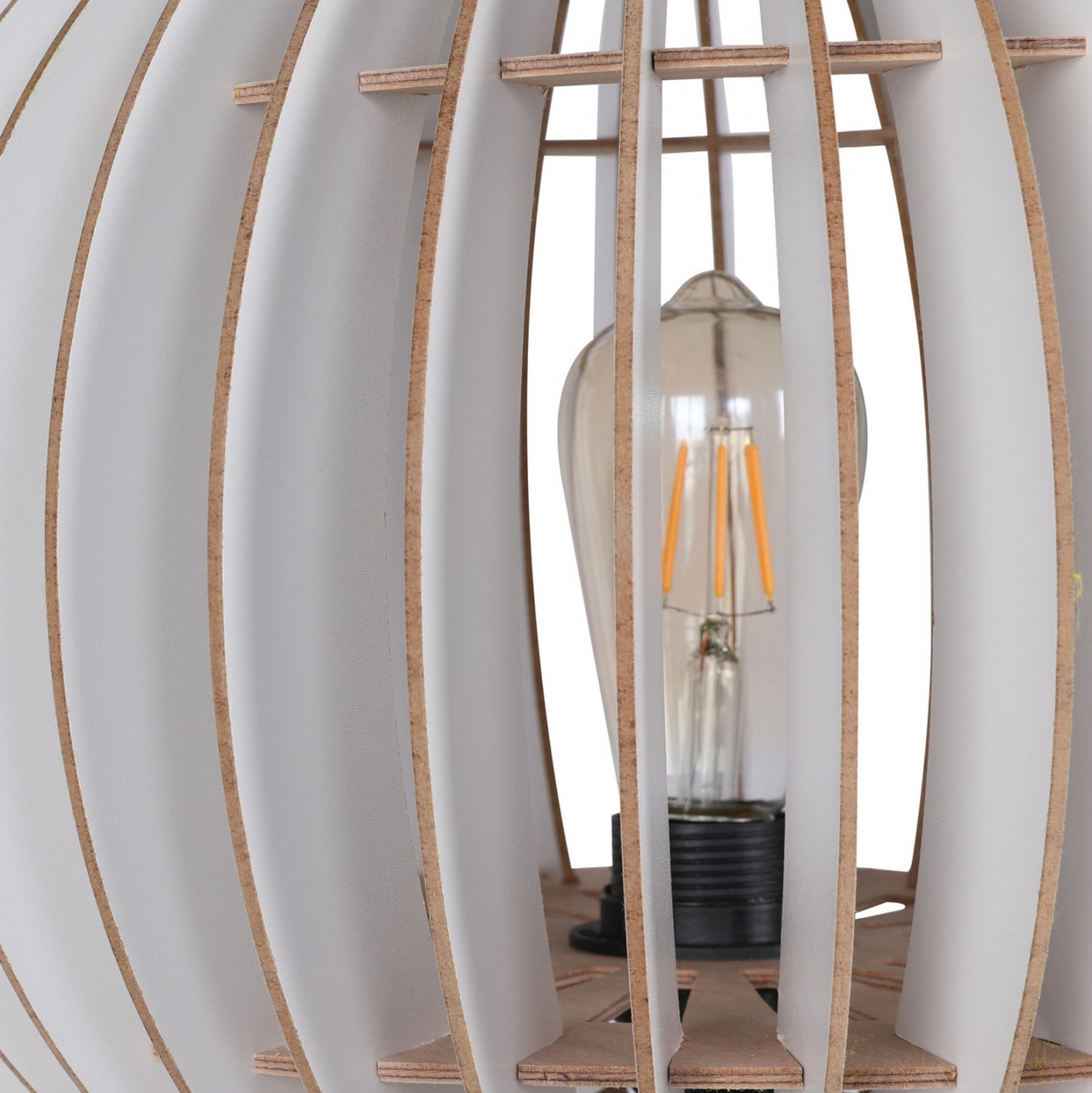 Подова лампа 7375 бял цвят Φ36x145см