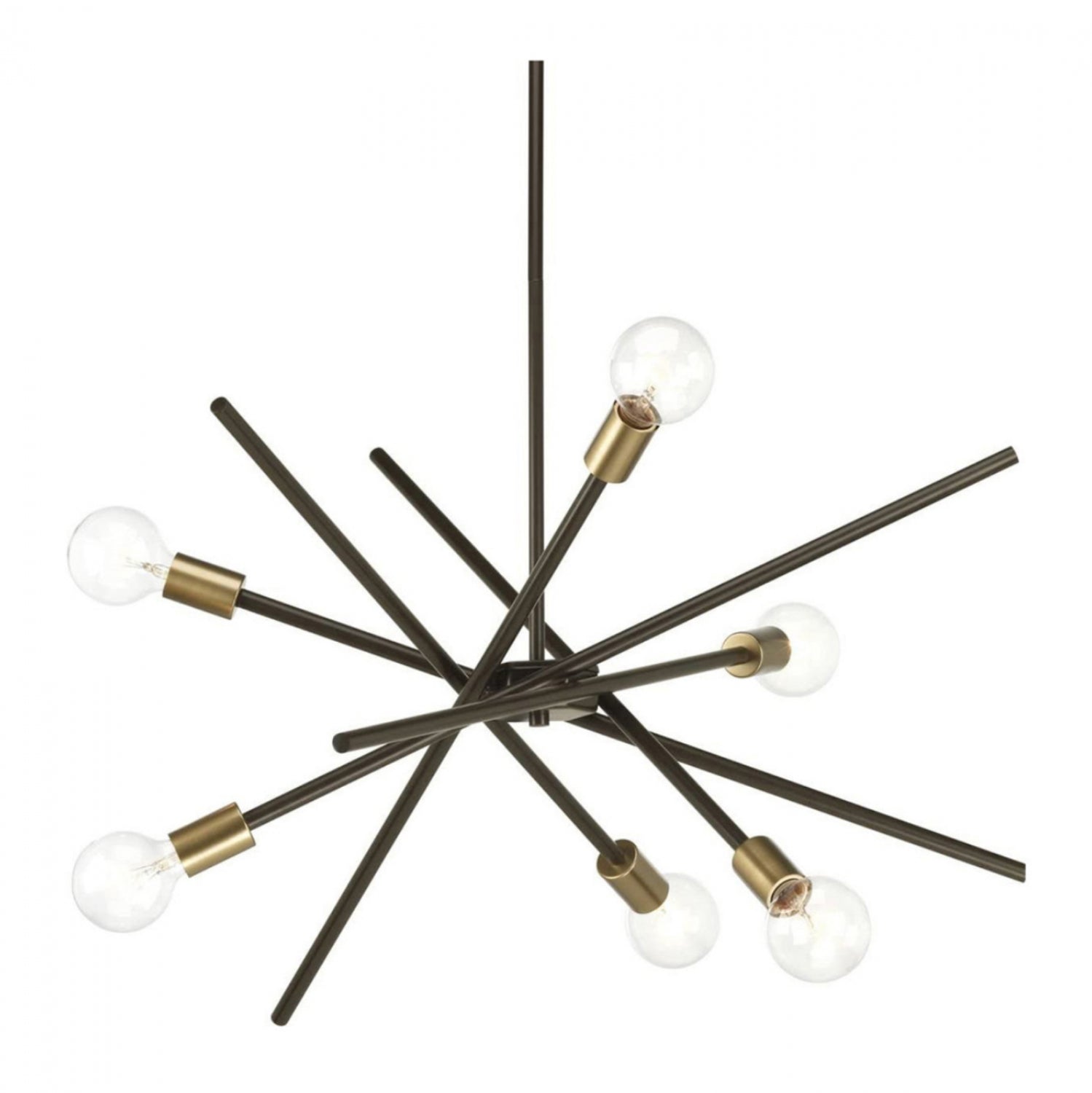 Таванна лампа 7401 черен-златист цвят 60x70 см