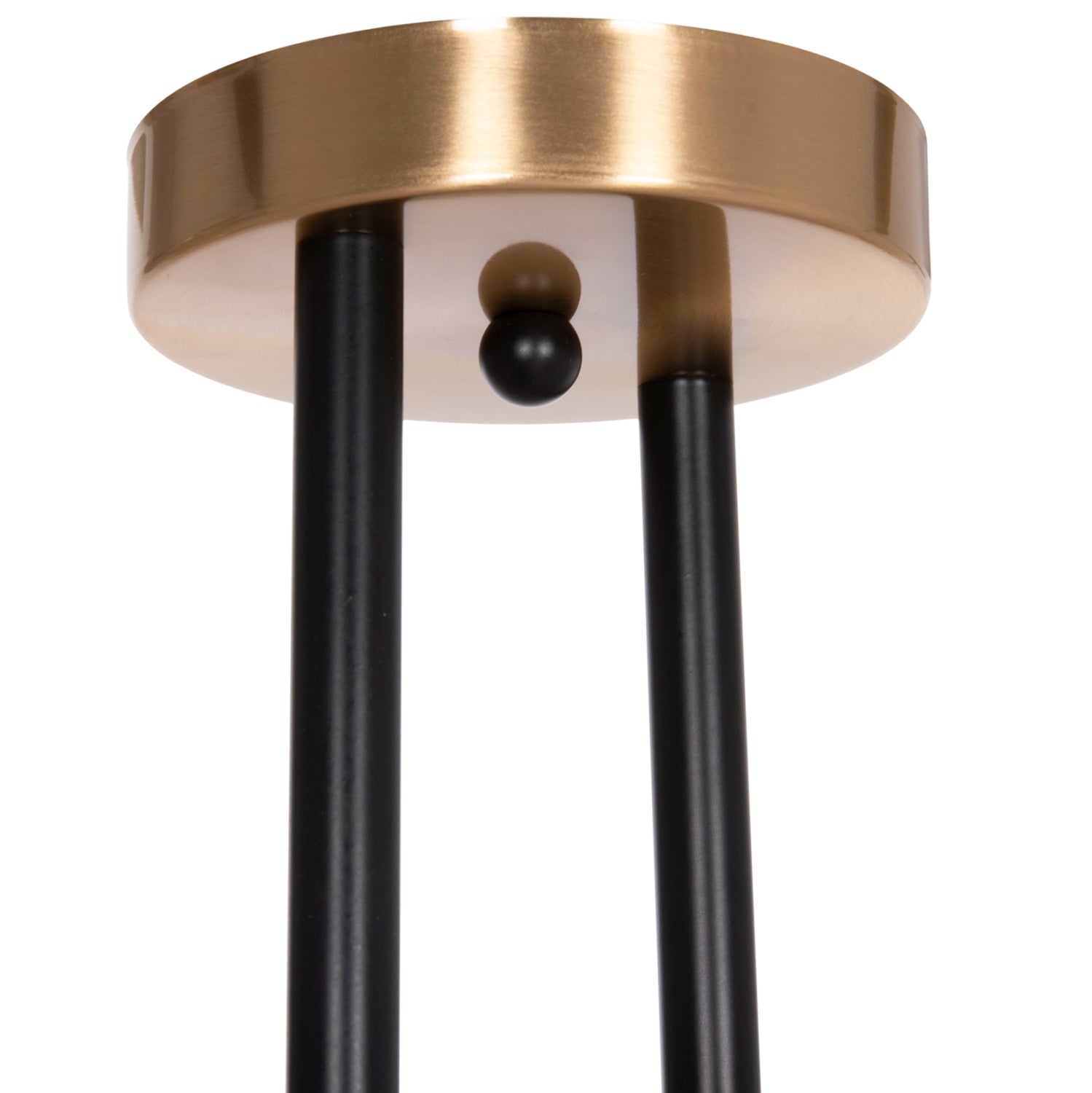 Таванна лампа Dremp черен-златист цвят  68x68x36см