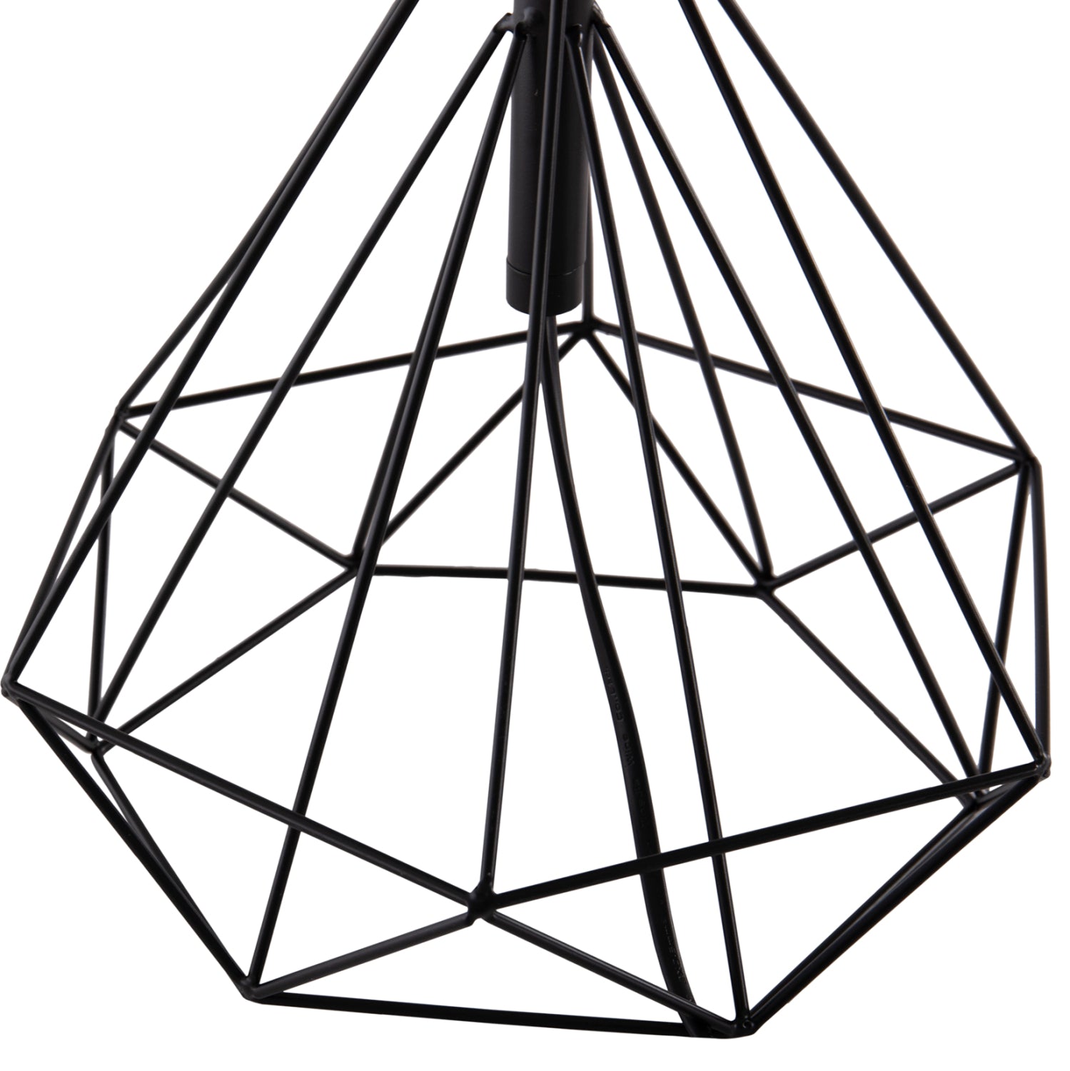 Настолна лампа geilo черен метал -- черна pvc шапка φ25x48.5см