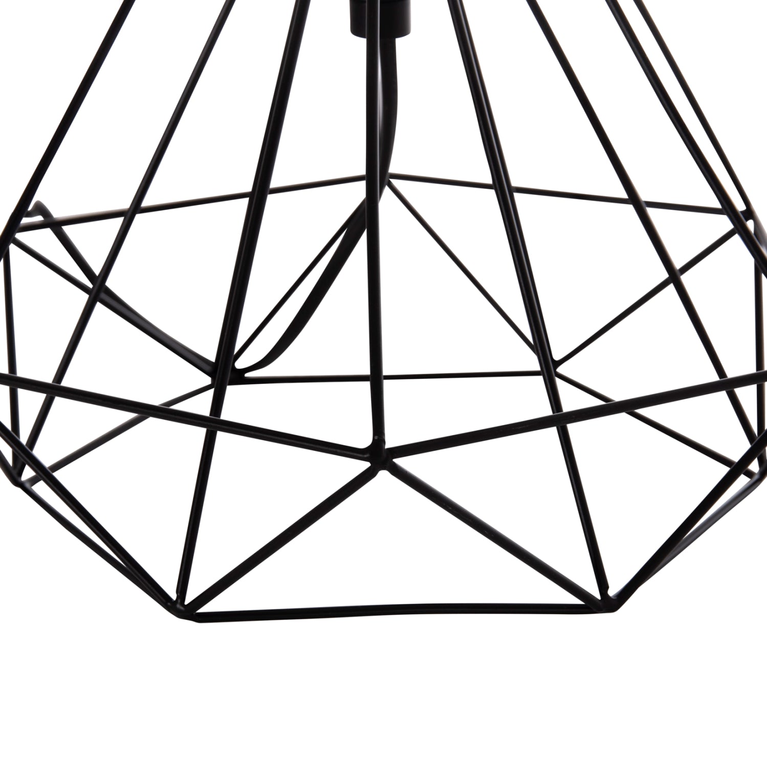 Настолна лампа geilo черен метал -- черна pvc шапка φ25x48.5см