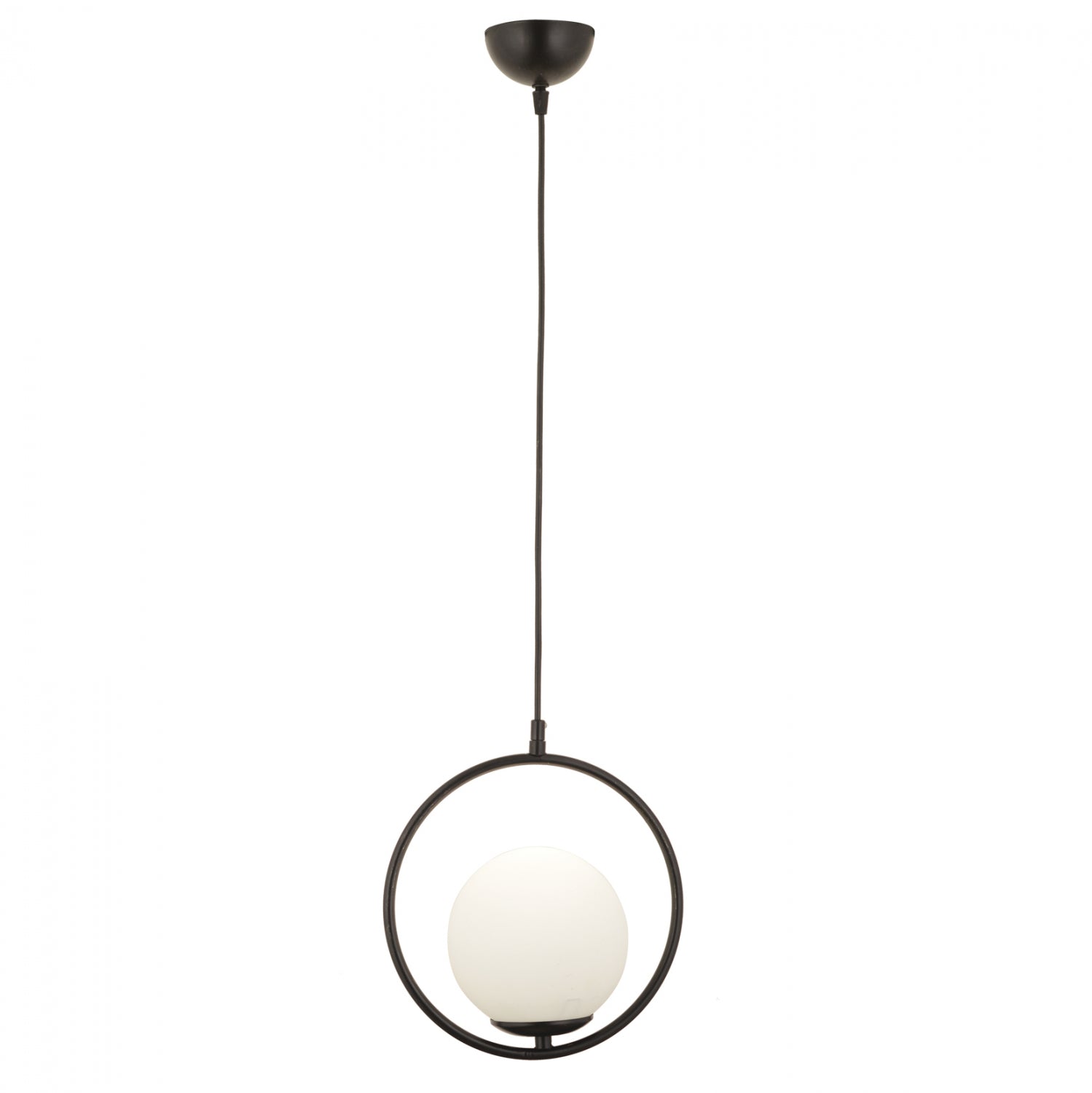 Таванна висяща лампа 7418 черен-бял цвят 25x74 см