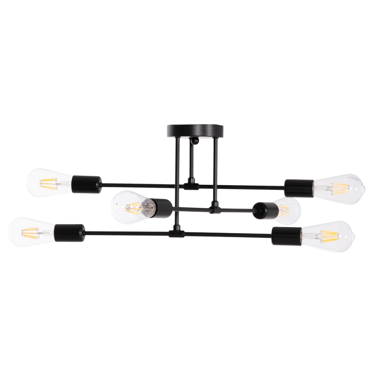 Таванна лампа LIGHTY черен цвят 51x51x23см