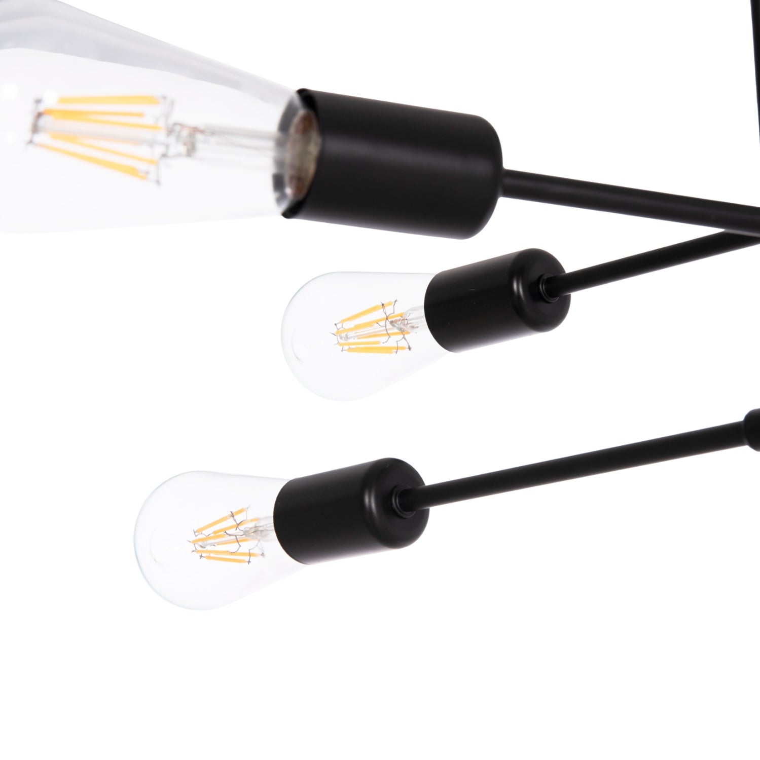 Таванна лампа LIGHTY черен цвят 51x51x23см