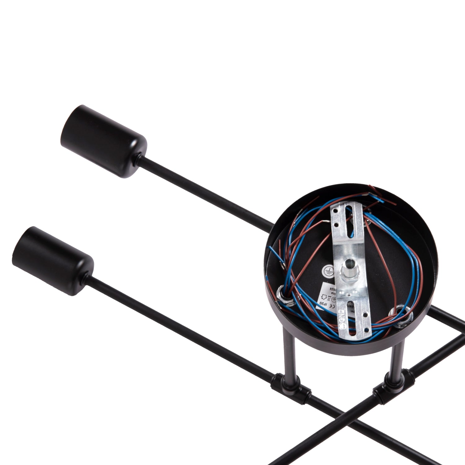 Таванна лампа LIGHTY черен цвят 51x51x23см