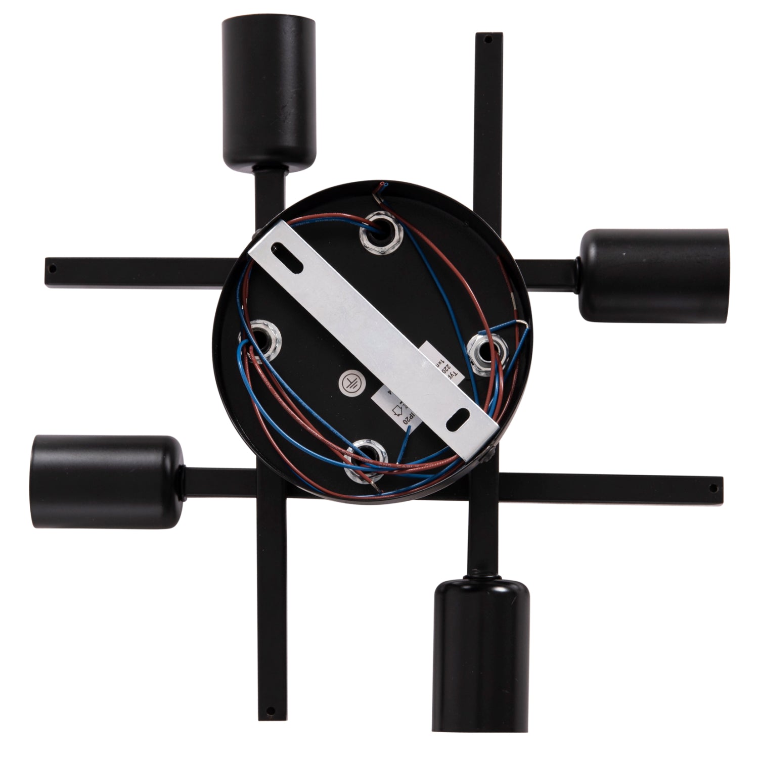 Таванна лампа LIGHTY черен цвят 28x28x15см