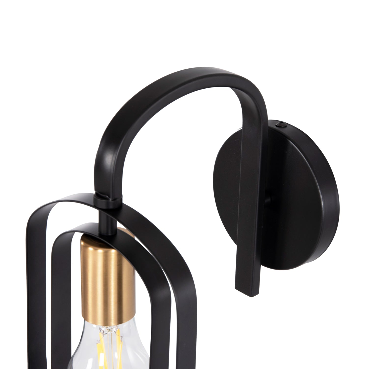 Biut метални стенни лампи в черно - златисто дуо 16x19x38см