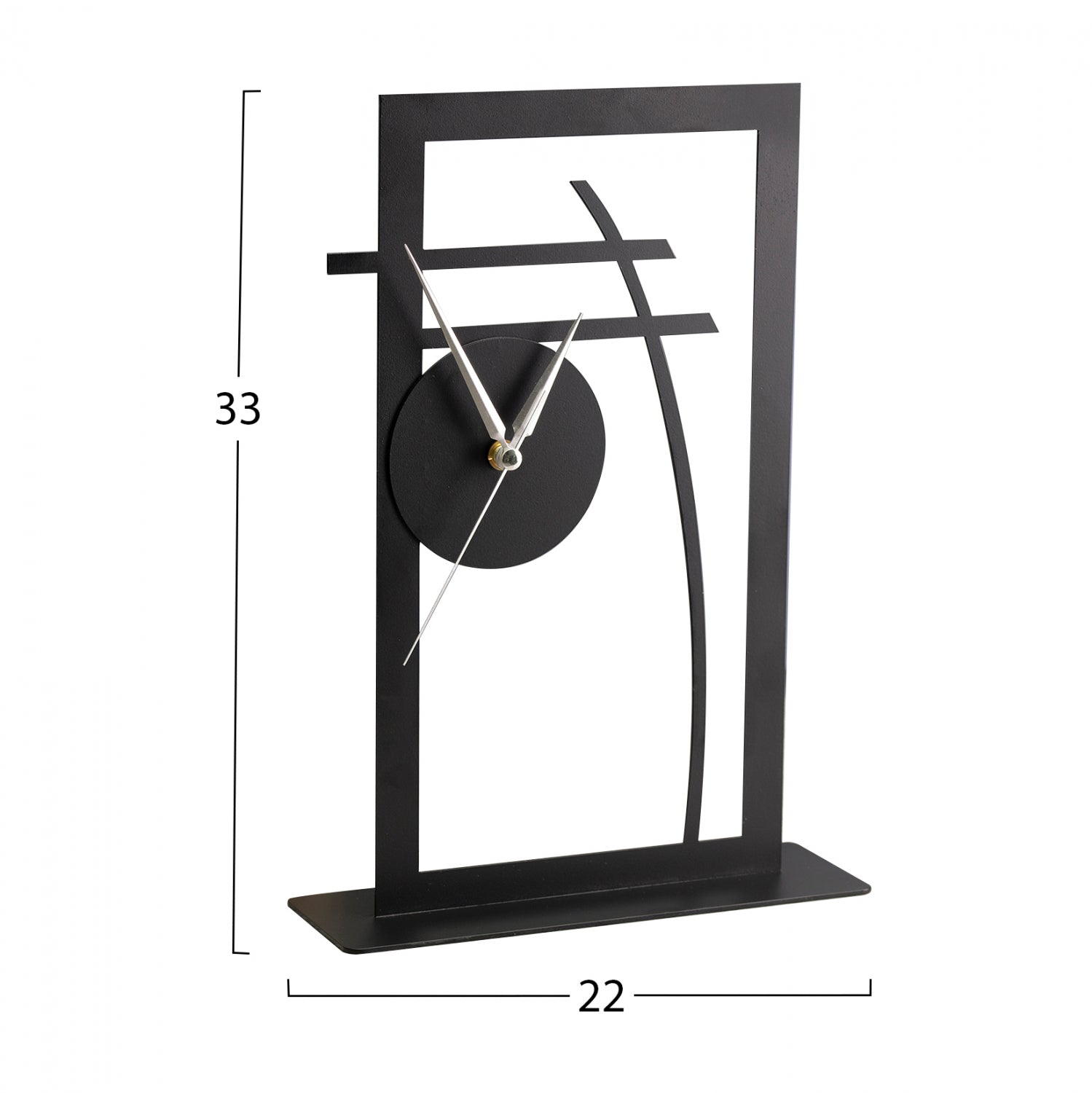 Настолен часовник черен цвят 22х33см