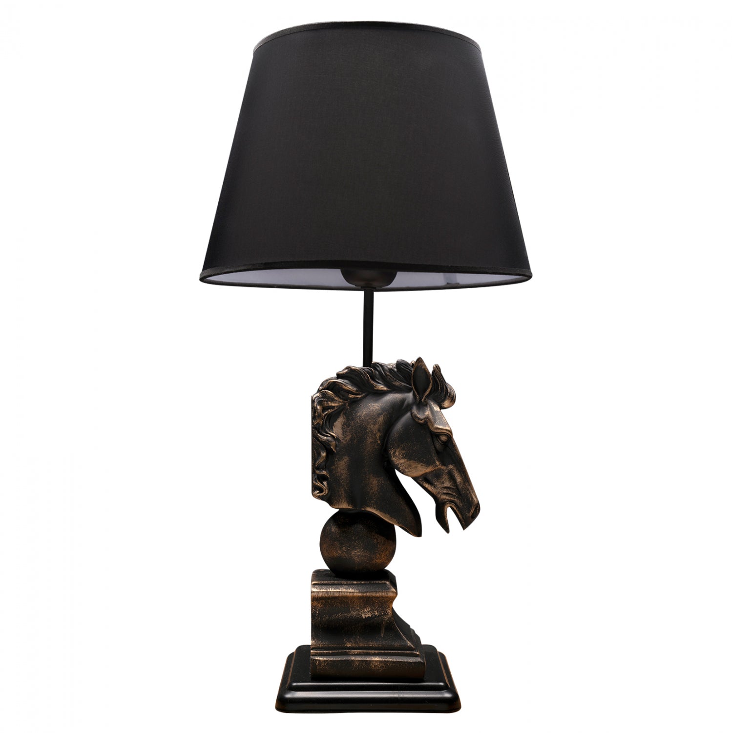 Настолна лампа 7476 черен-бронз  25x60 см