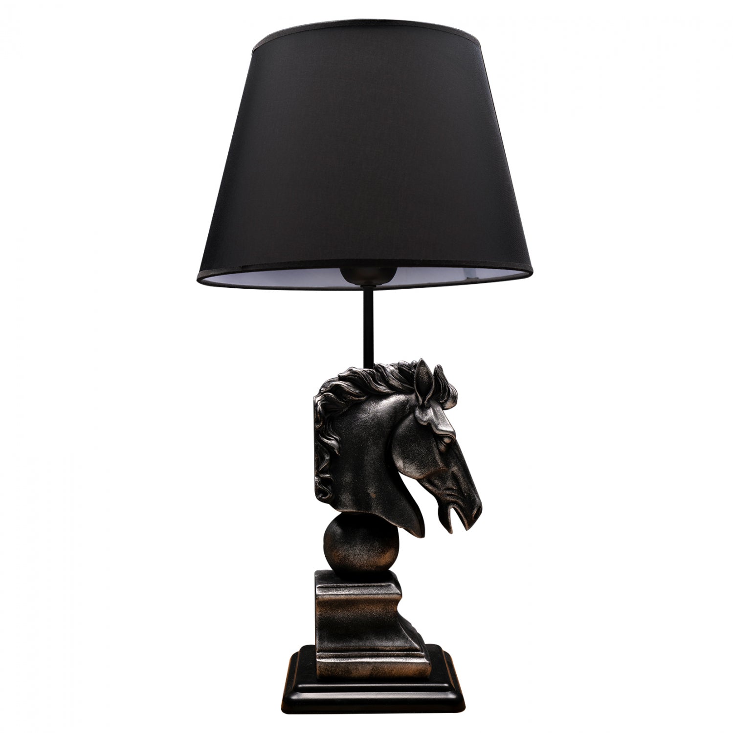 Настолна лампа 7476 черен-сребрист цвят 25x60 см