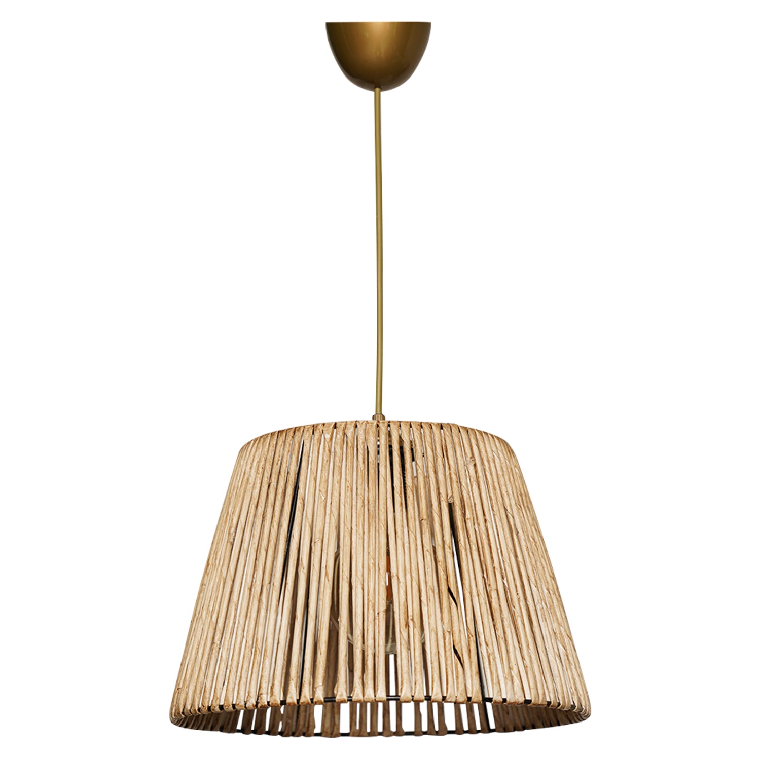 Лампа таванна натурален цвят/бамбук 30x30x70см