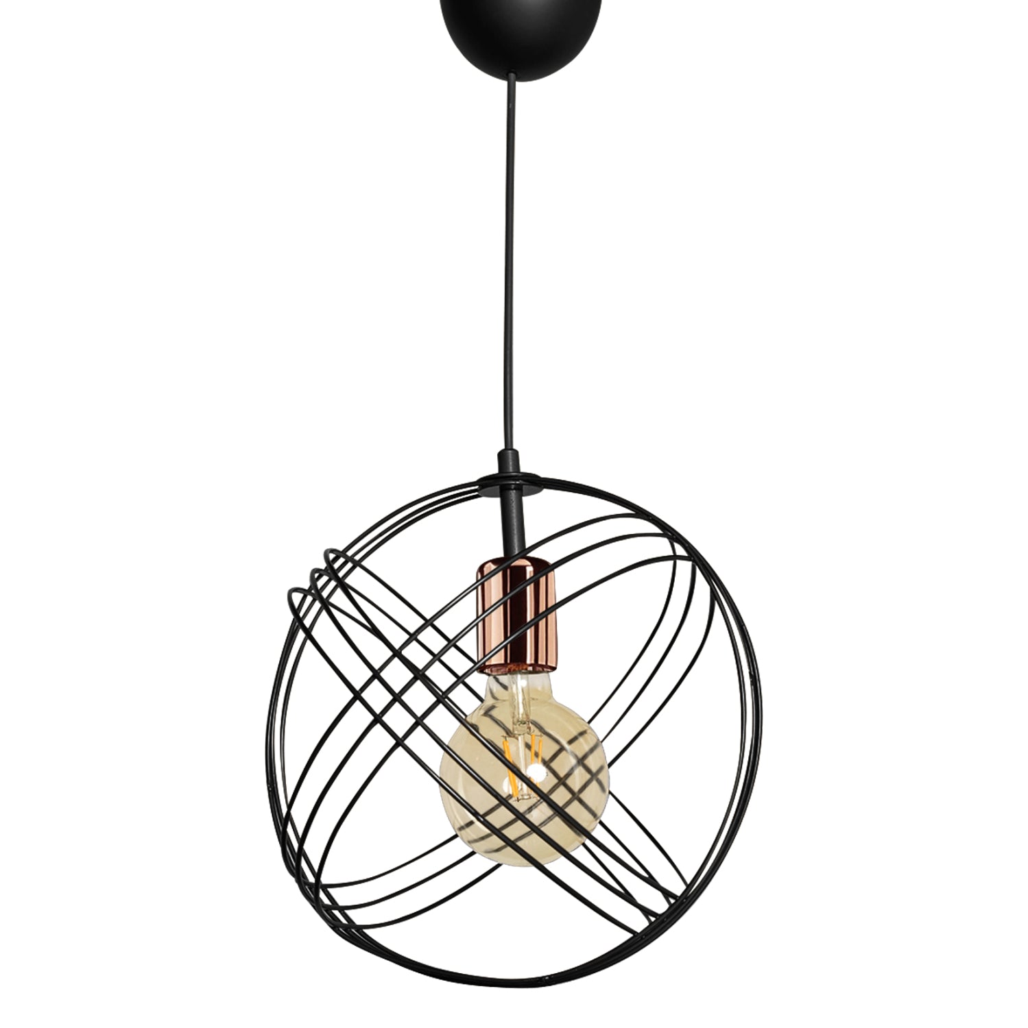 Таванна лампа 7505 черен цвят 30x60 см