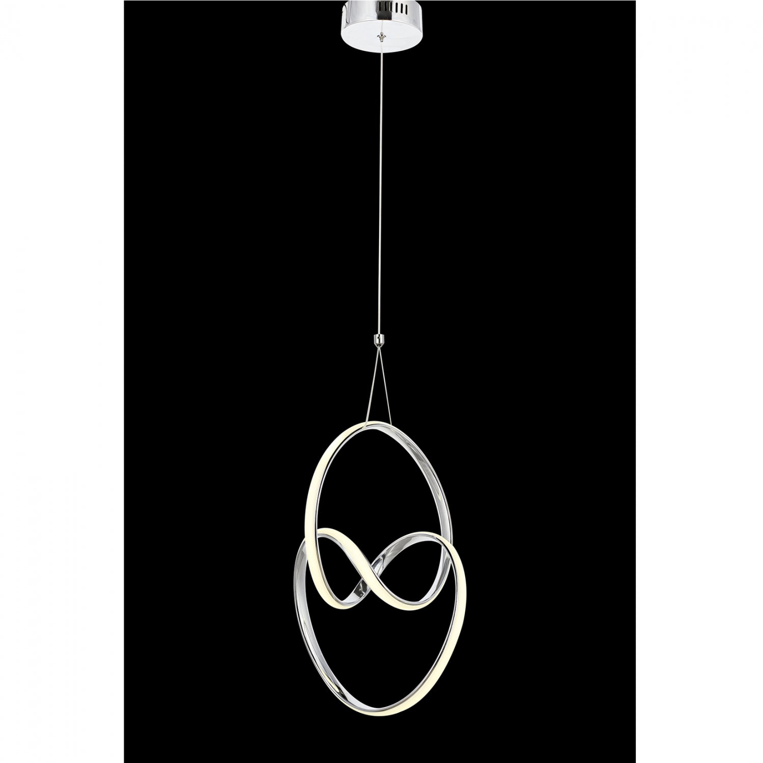 Таванна лампа Led цвят сребрист 30x30x70 см