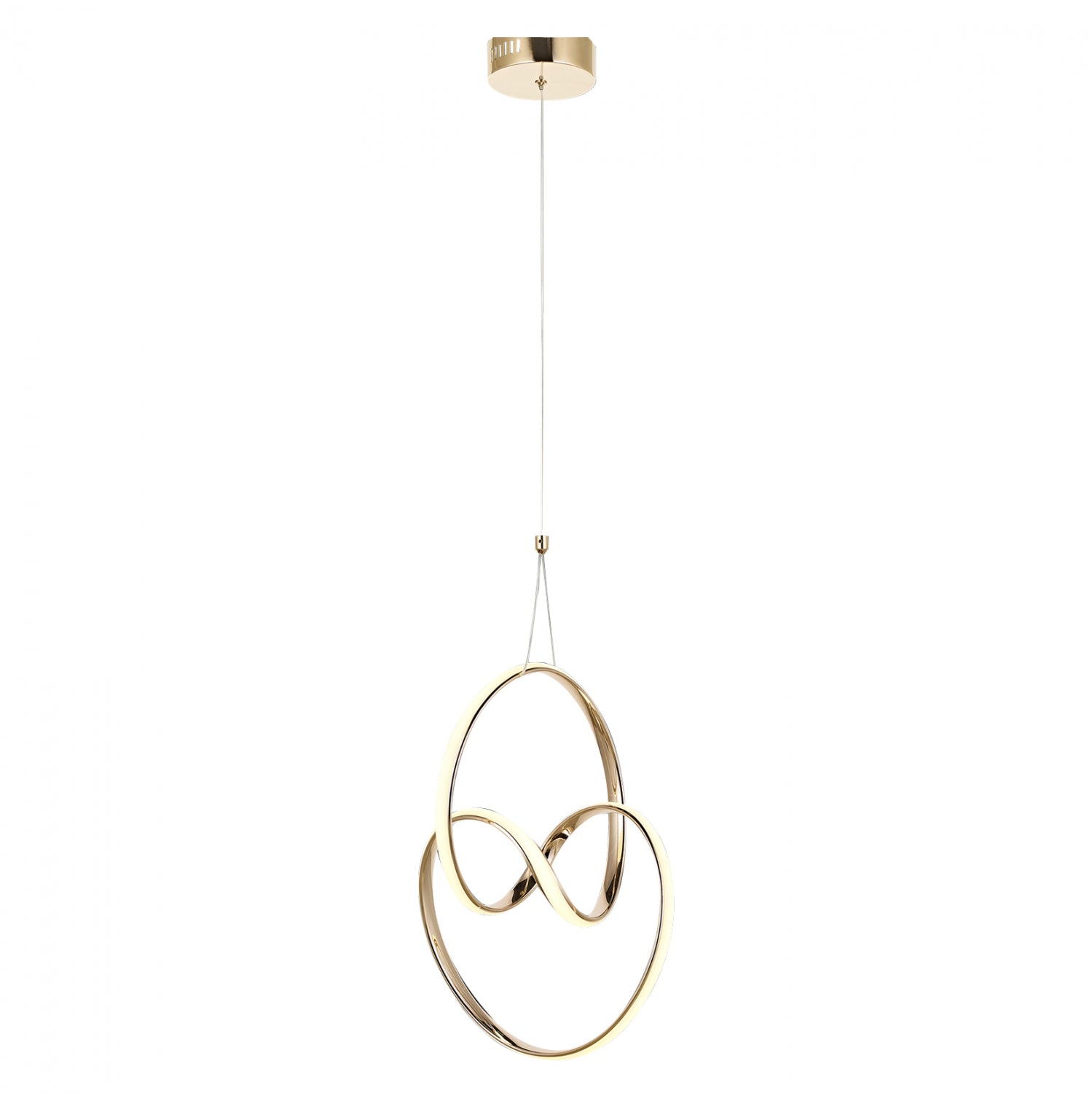 Таванна лампа Led  златист цвят  30x30x70 см