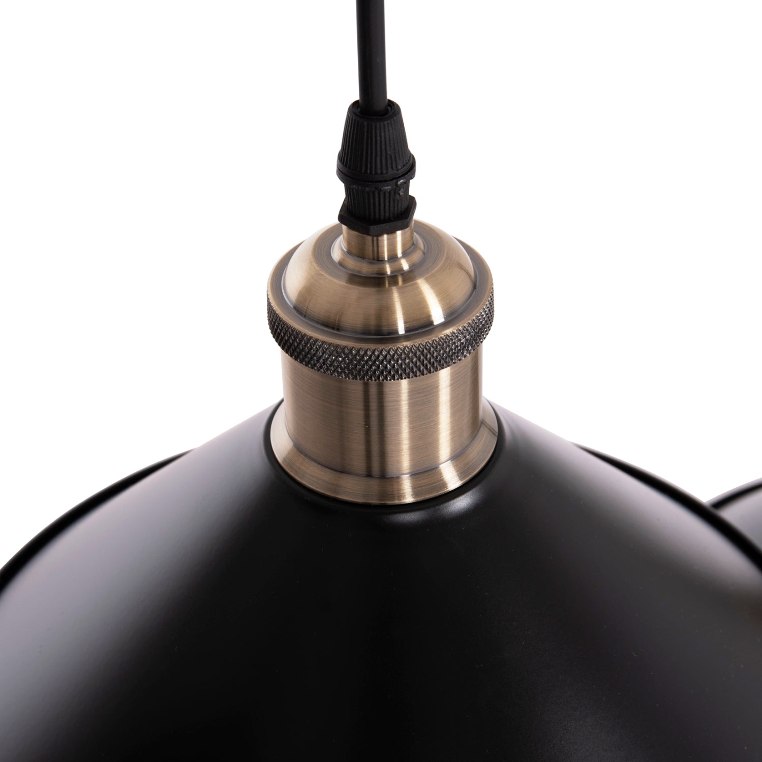 Таванна лампа BELL черен цвят Ф21.5x128см