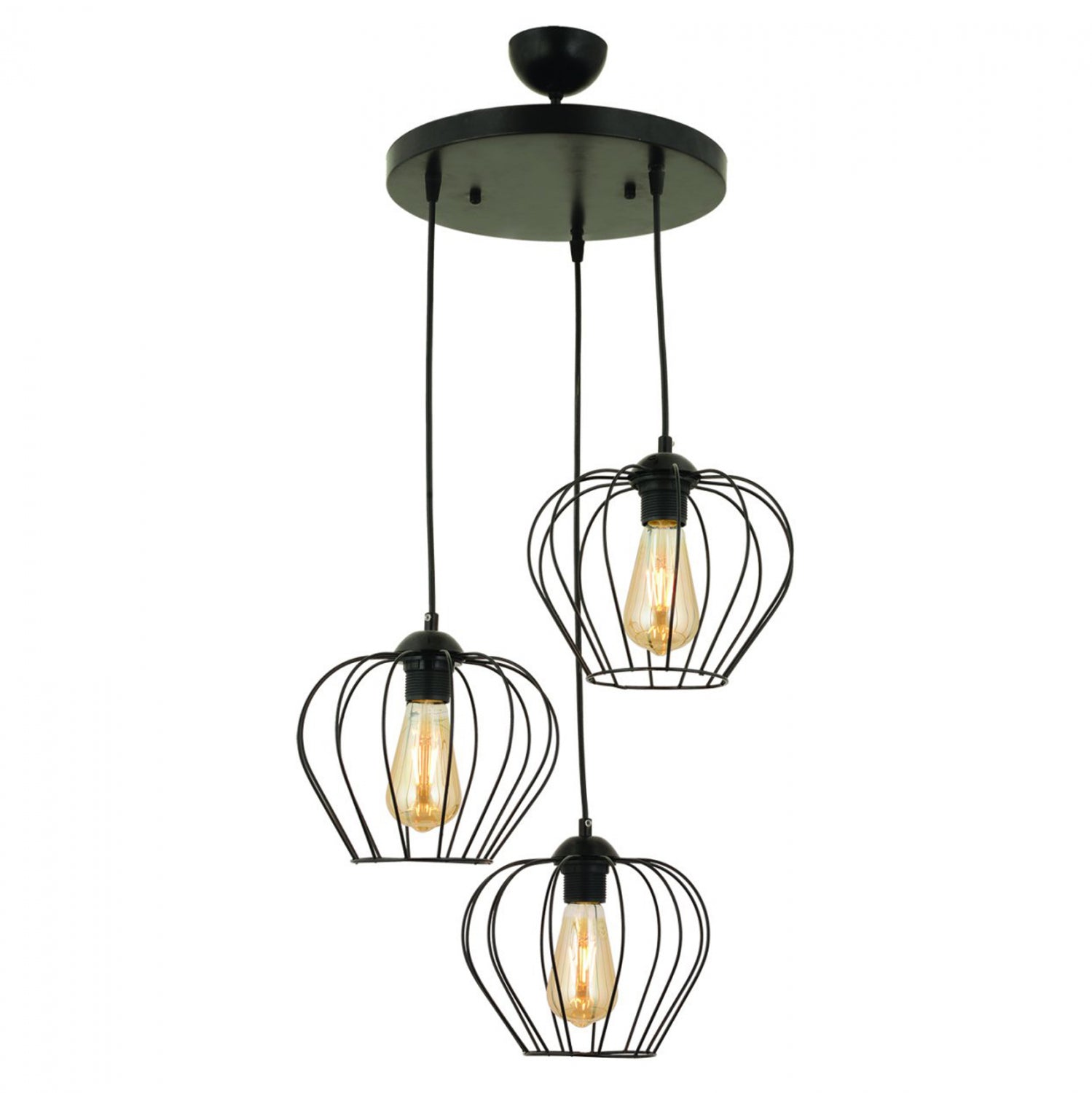 Таванна лампа черен цвят 40x80