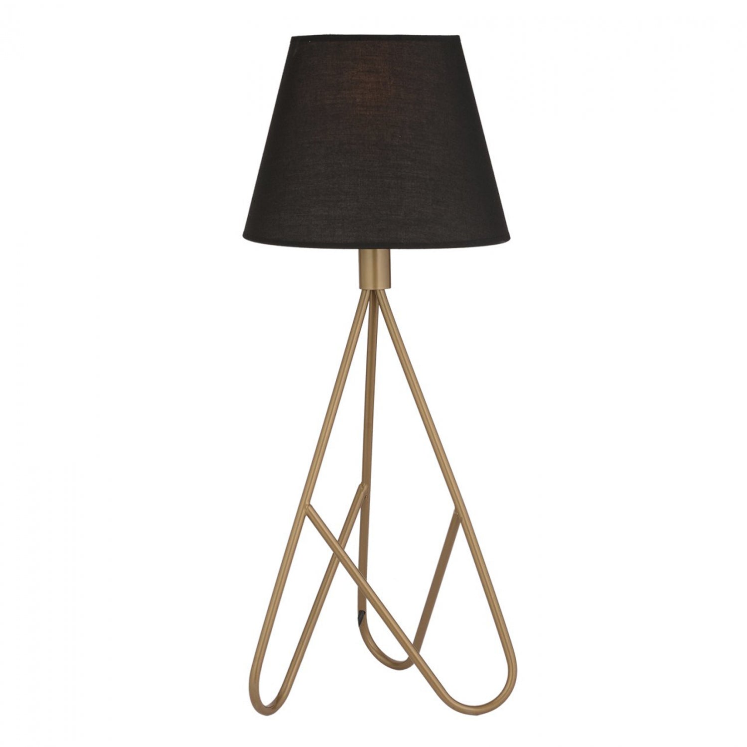 Настолна лампа в черно и златно 24x60см.