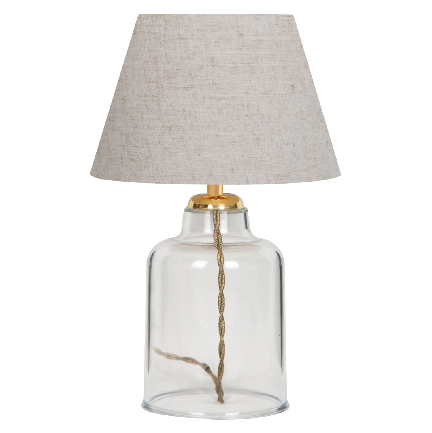 Кремава настолна лампа