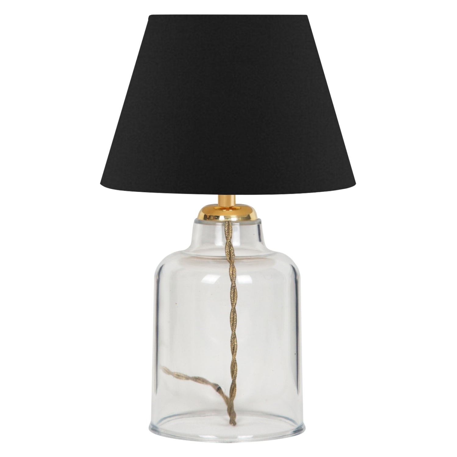 Настолна лампа черен цвят