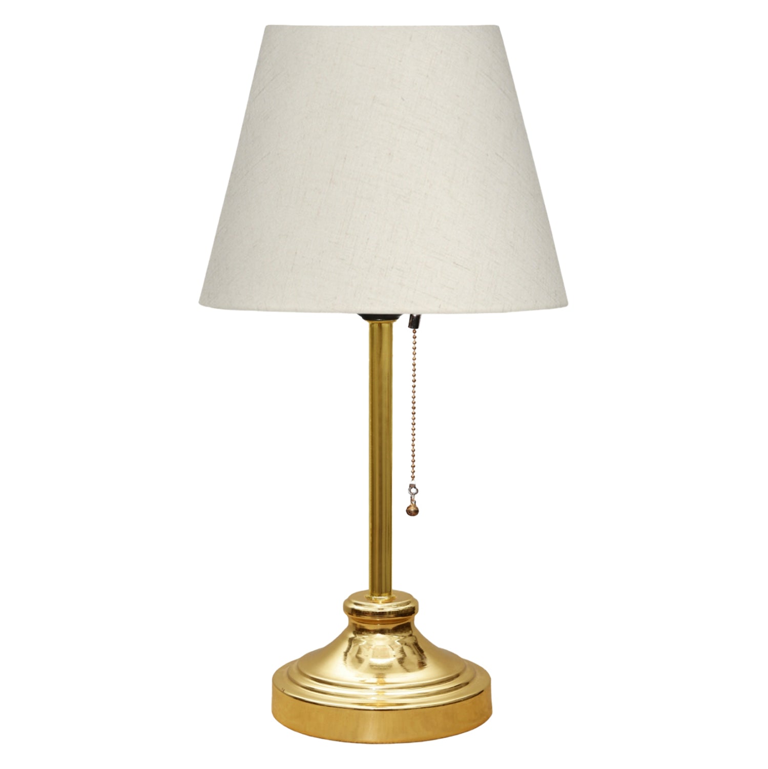 Настолна лампа, кремаво-златиста