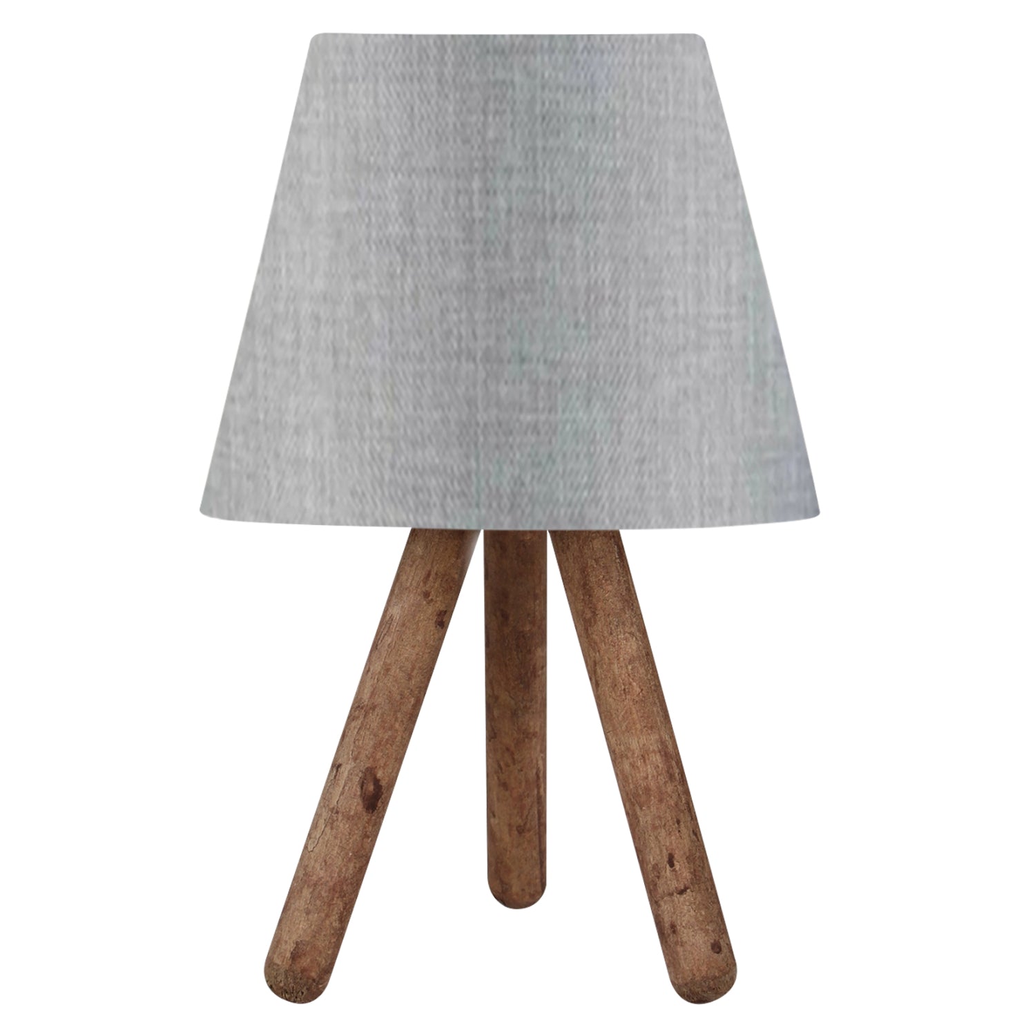 Натурална сива настолна лампа