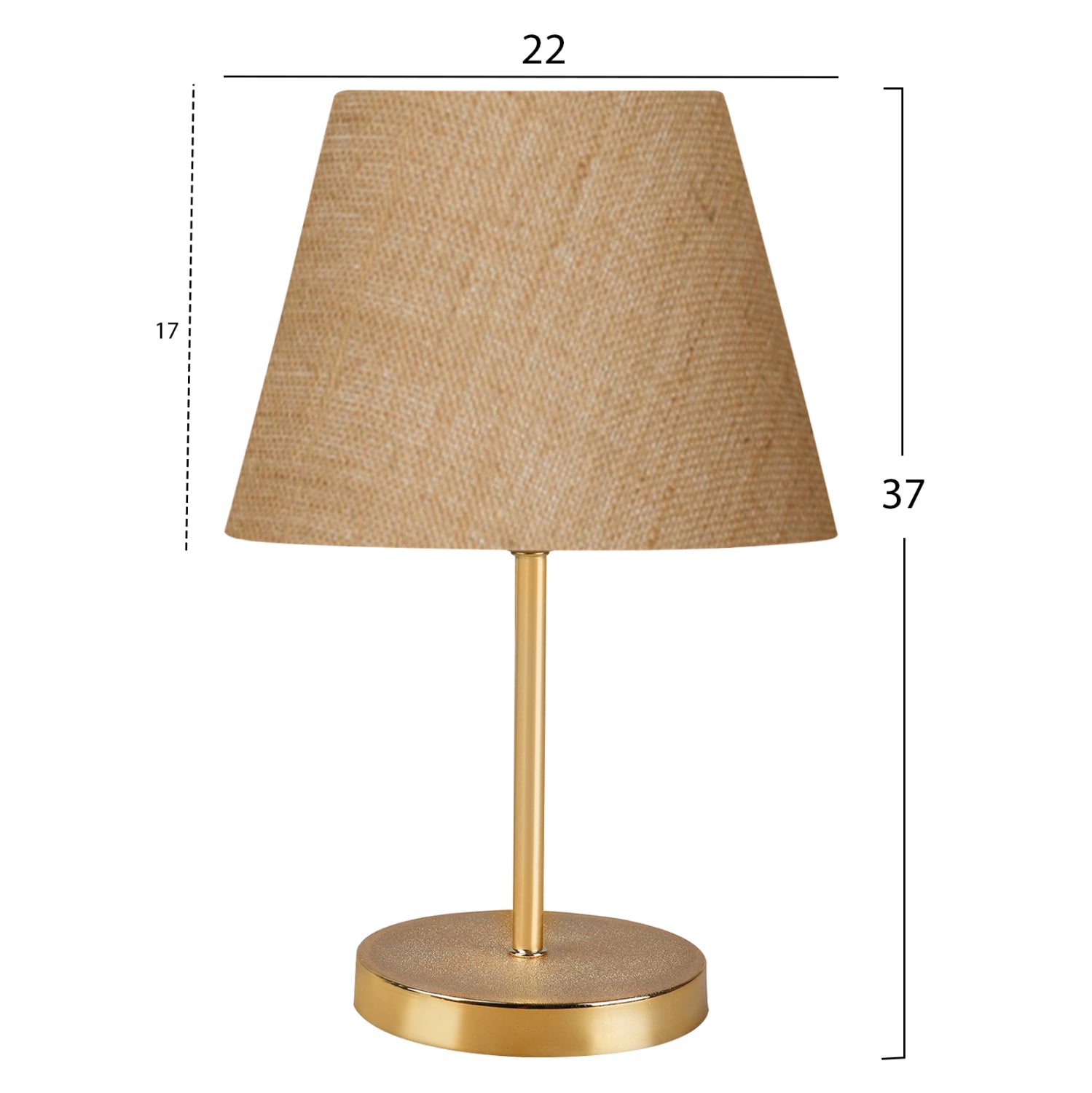 Златна настолна лампа