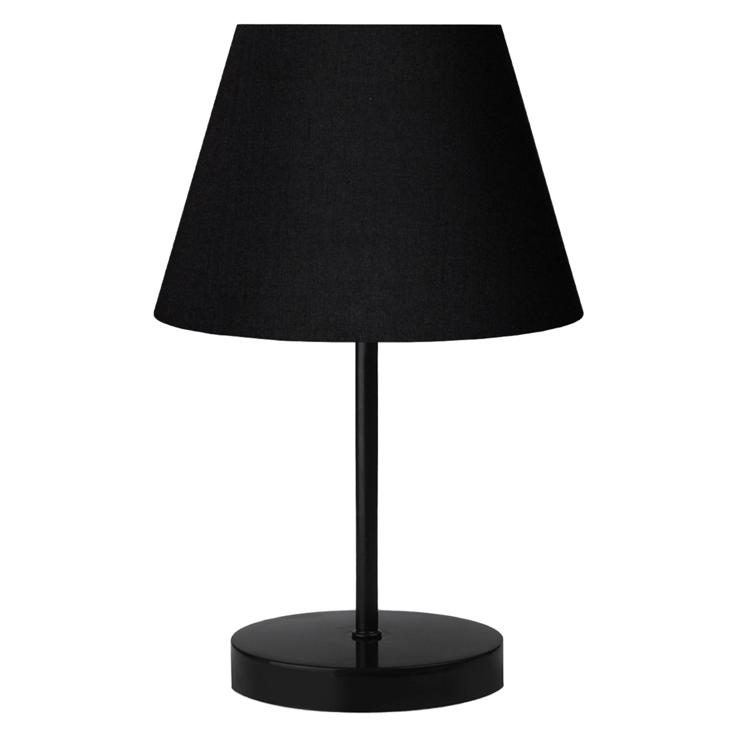 Черна настолна лампа