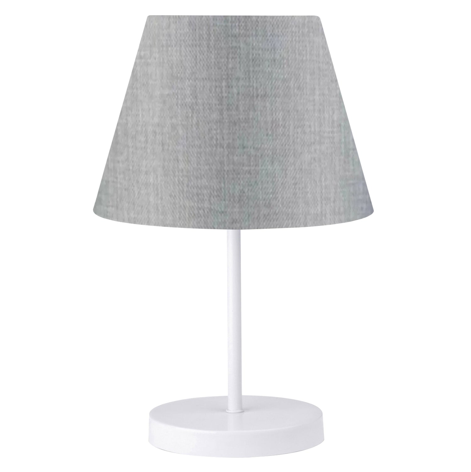 Настолна лампа бяло-сива