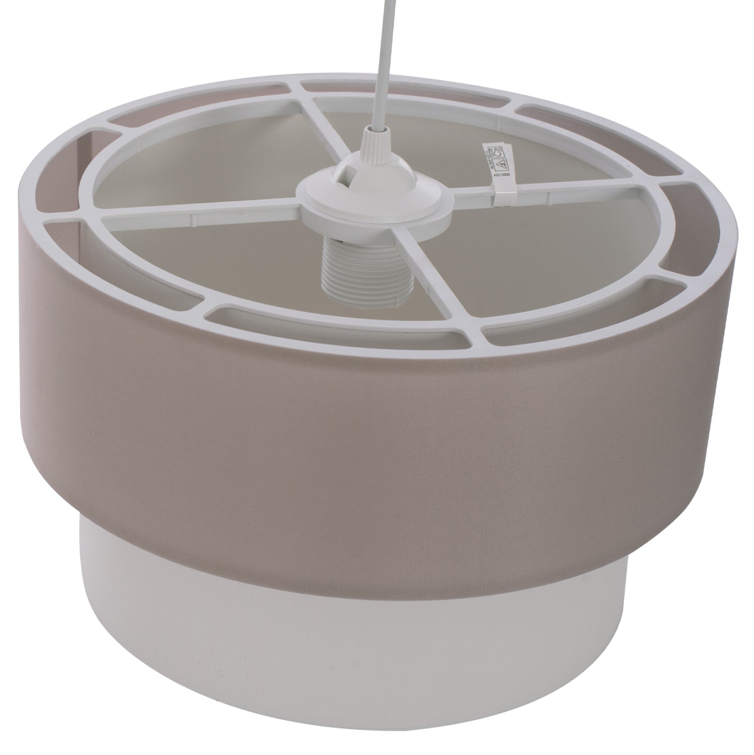 Таванна лампа 7619 бежов-екрю цвят φ30x80см