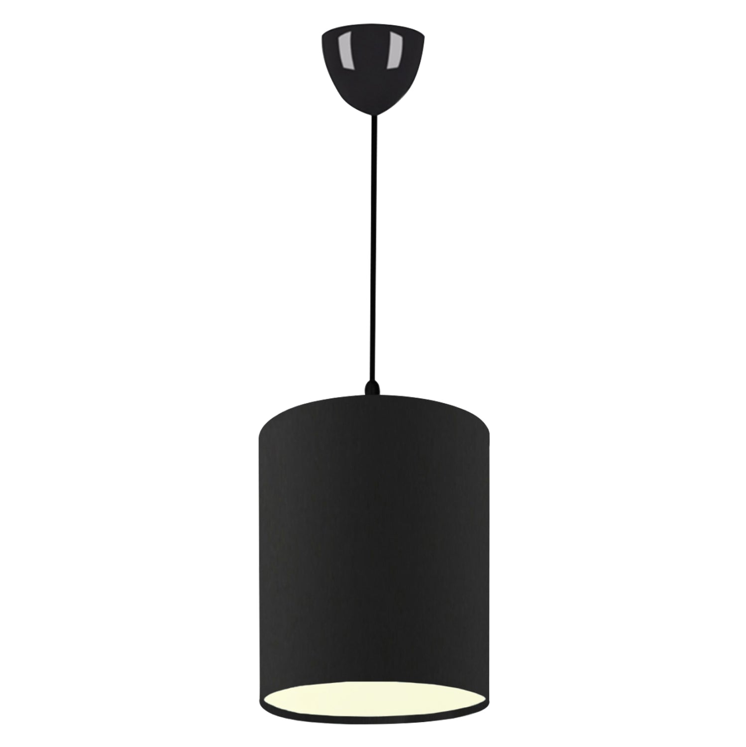 Черна таванна лампа Сити 19/70см